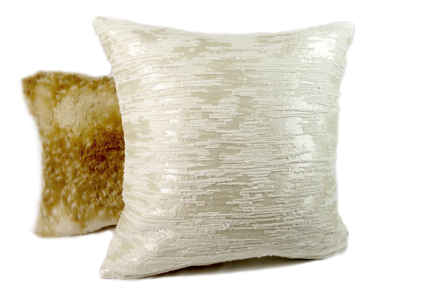 The LILLE アルマーニカーザ リール クッションカバー(アイボリー) 44×44cm - HOUSE OF JAPAN Shop