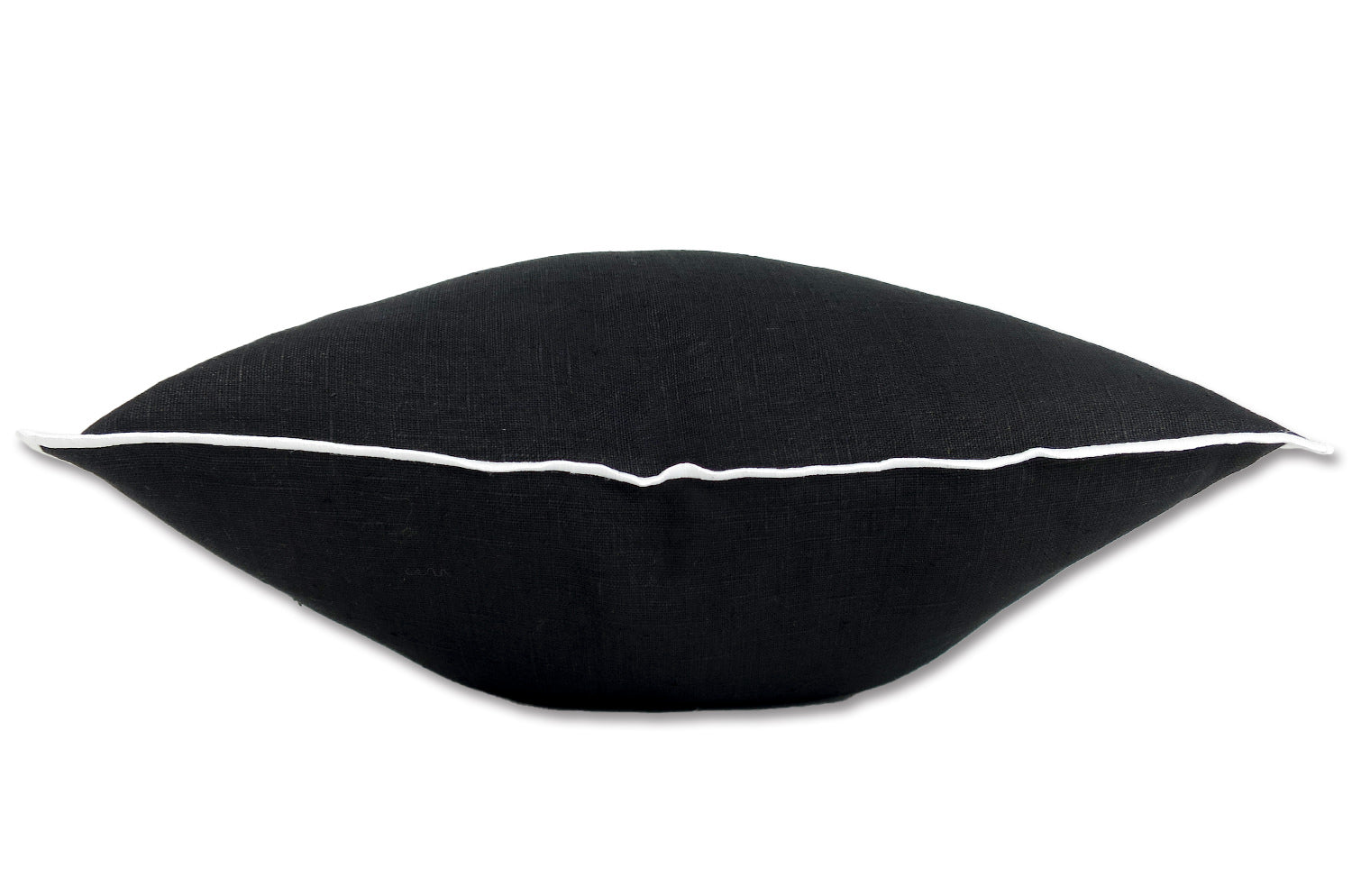 The LIN LAVE フレンチウォッシュドリネン クッションカバー (ブラック) 45×45cm - HOUSE OF JAPAN Shop