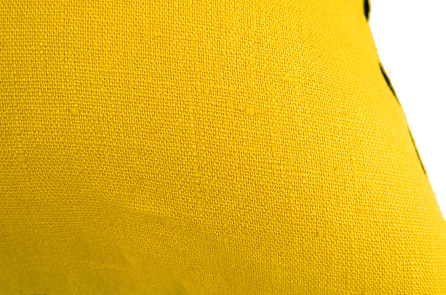 The LIN LAVE フレンチウォッシュドリネン クッションカバー (イエロー) 45×45cm - HOUSE OF JAPAN Shop