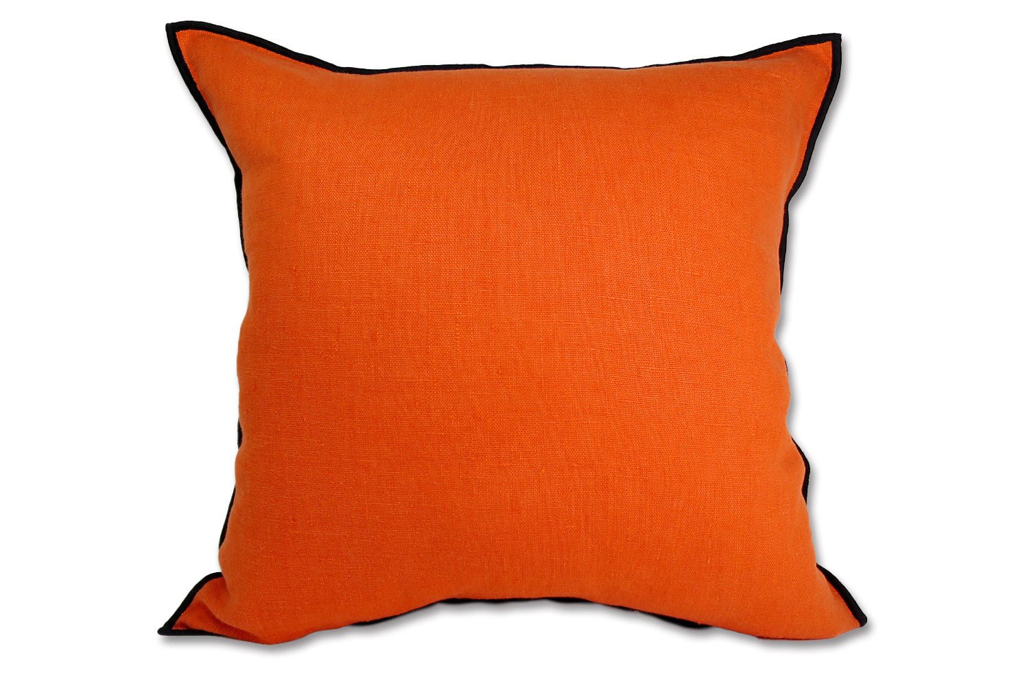 The LIN LAVE フレンチウォッシュドリネン クッションカバー (Mandarin) 45×45cm - HOUSE OF JAPAN Shop