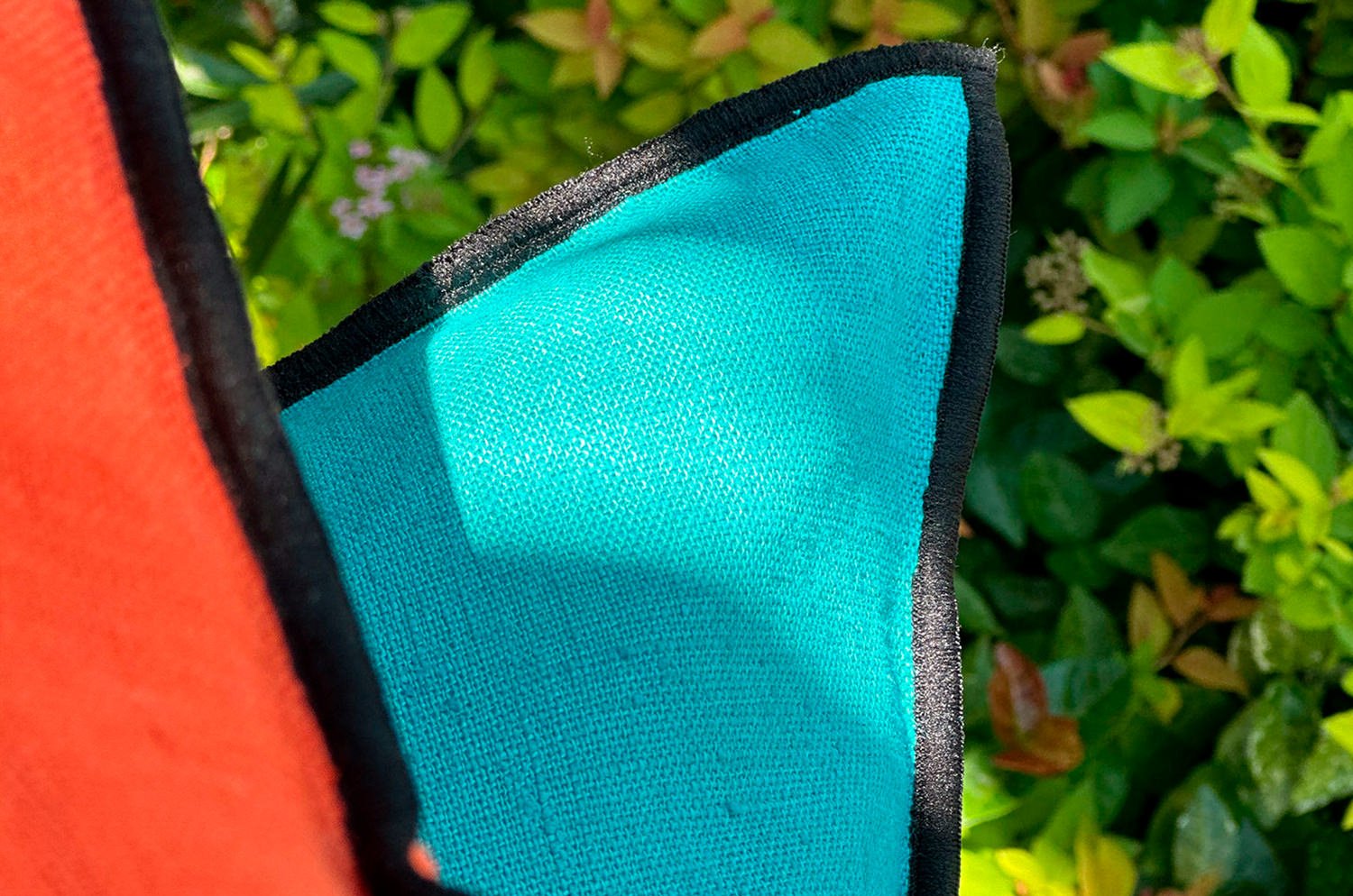 The LIN LAVE フレンチウォッシュドリネン クッションカバー (Mandarin) 45×45cm - HOUSE OF JAPAN Shop