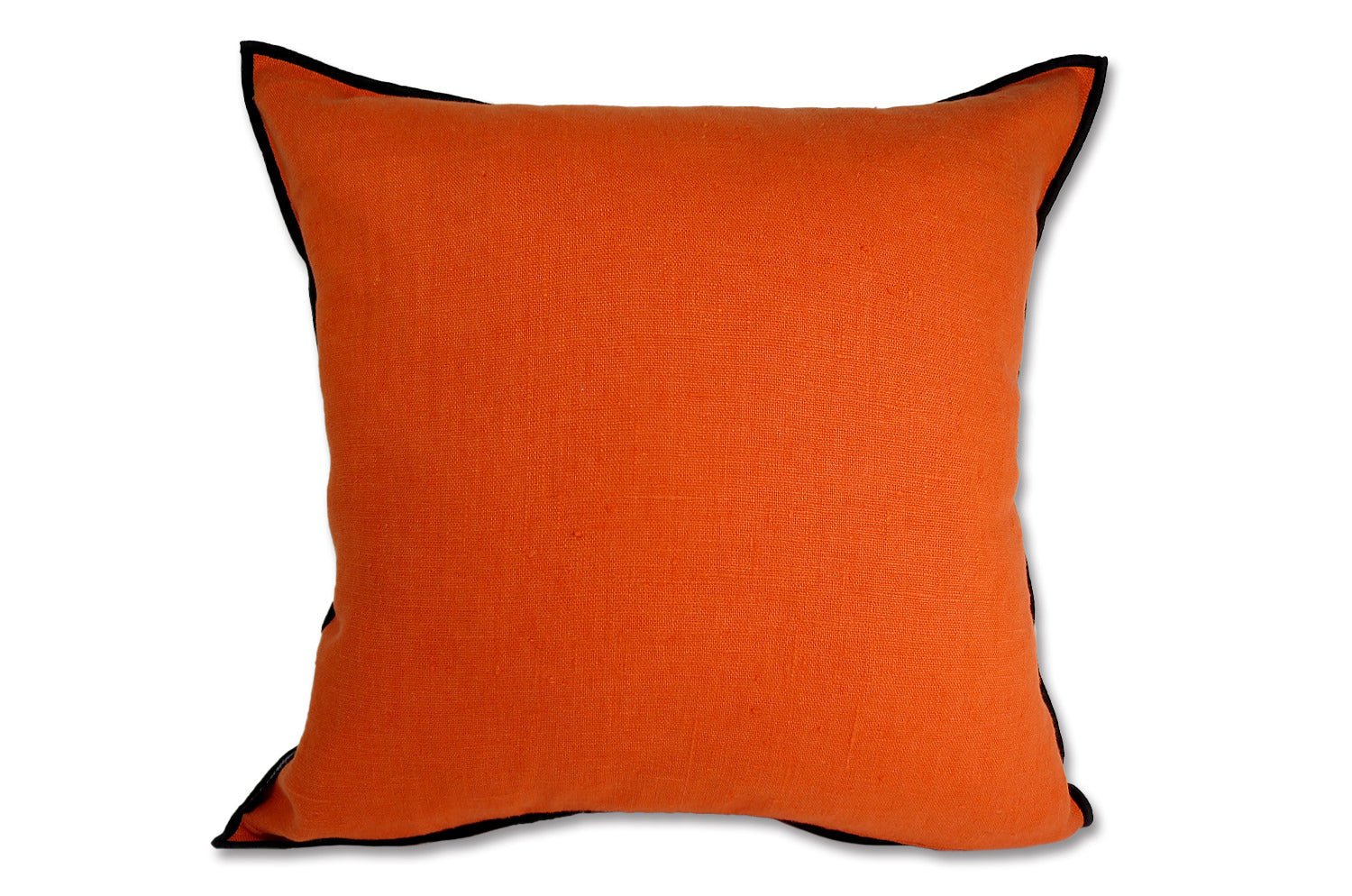 The LIN LAVE フレンチウォッシュドリネン クッションカバー (Mandarin) 45×45cm - HOUSE OF JAPAN Shop