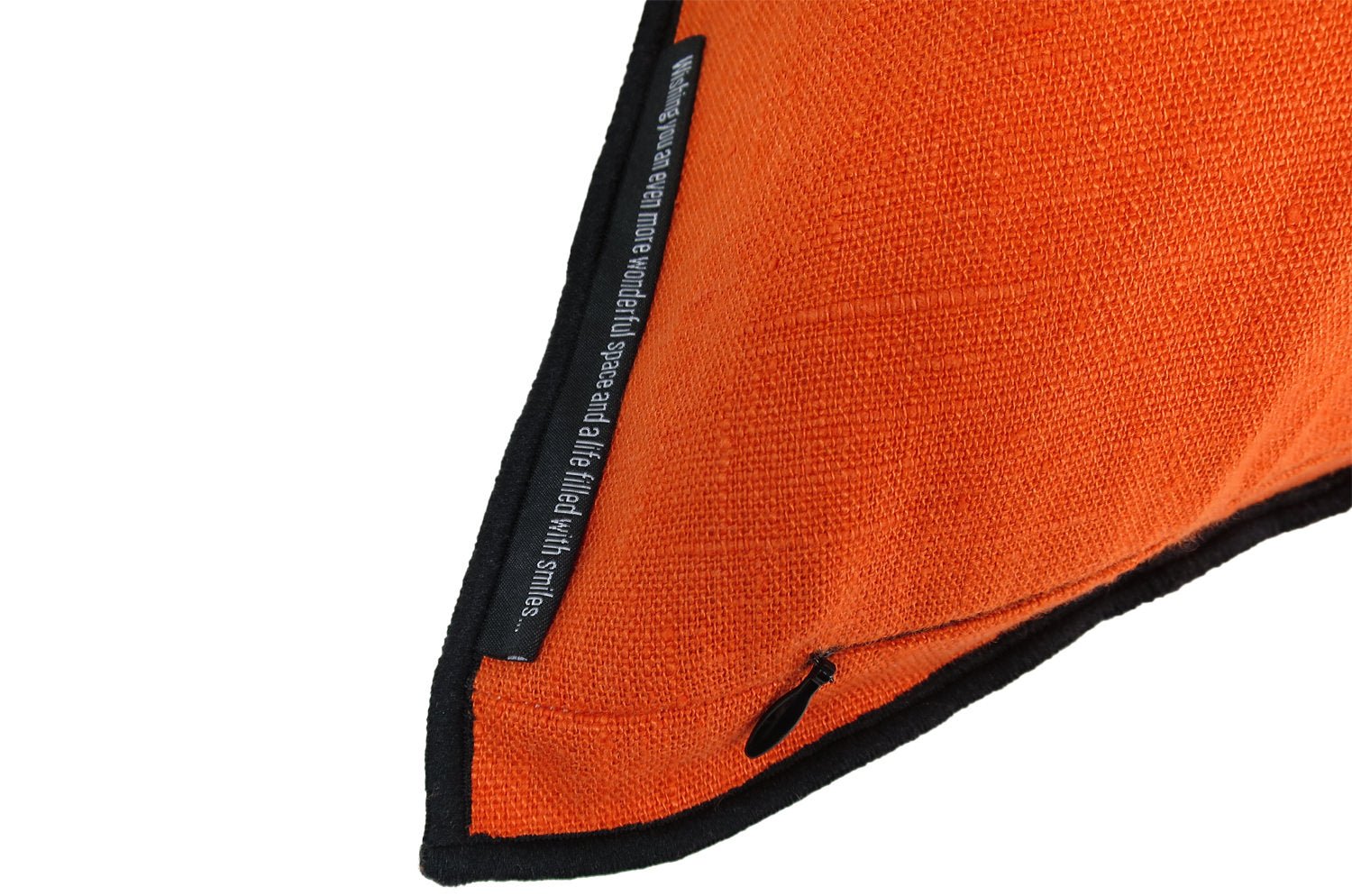 The LIN LAVE フレンチウォッシュドリネン クッションカバー (Mandarin) 45×45cm - HOUSE OF JAPAN Shop