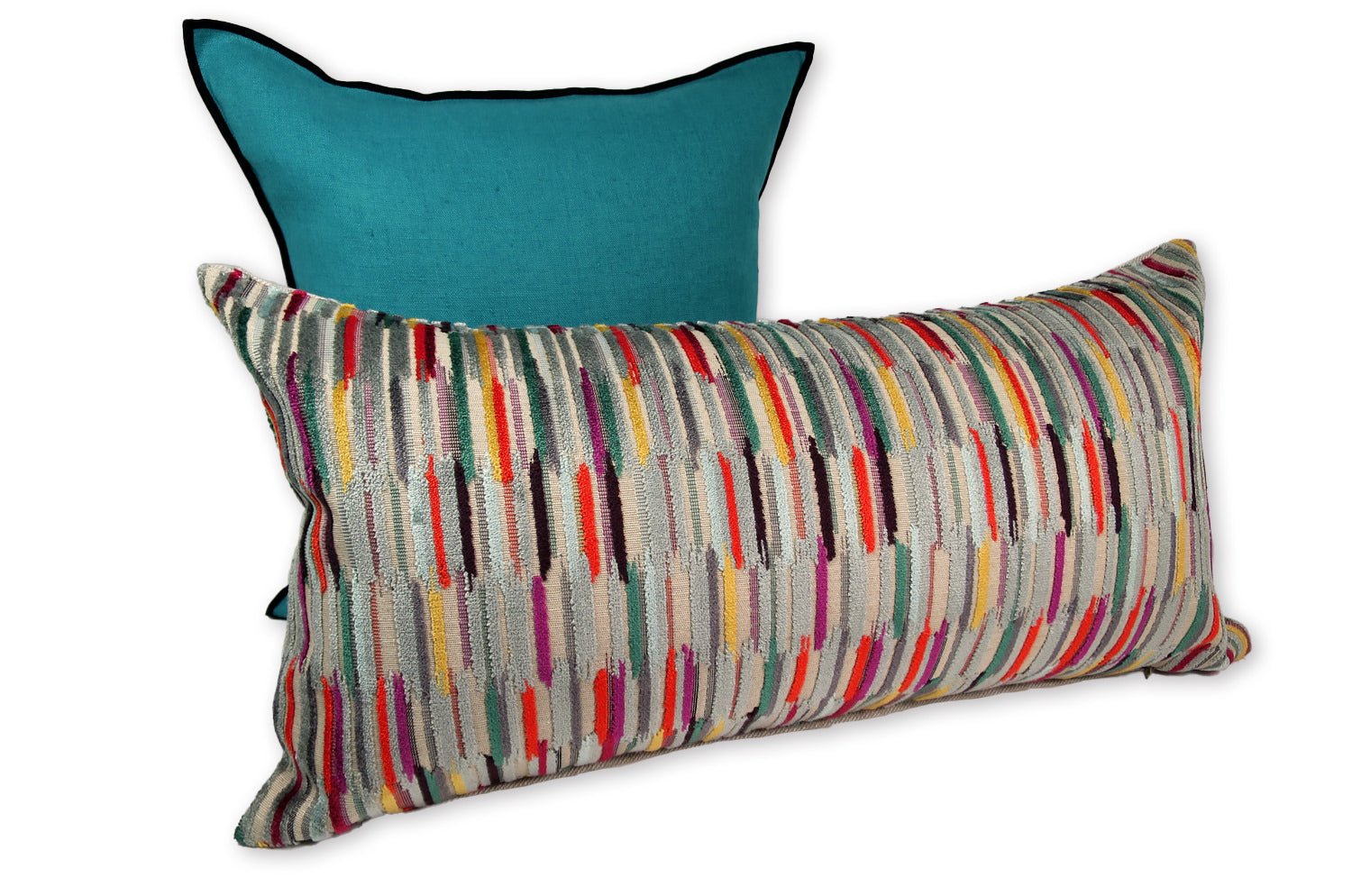 The LIN LAVE フレンチウォッシュドリネン クッションカバー (Ocean) 45×45cm - HOUSE OF JAPAN Shop