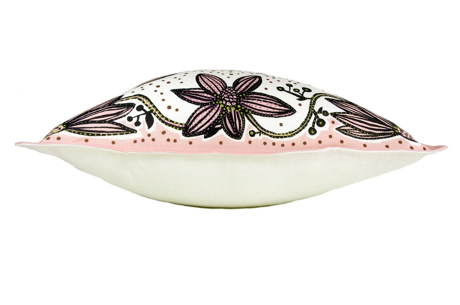 The Lintunen - リントゥネン ヘイニ・リータフフタデザイン リネンクッションカバー ピンク 45×45cm - HOUSE OF JAPAN Shop