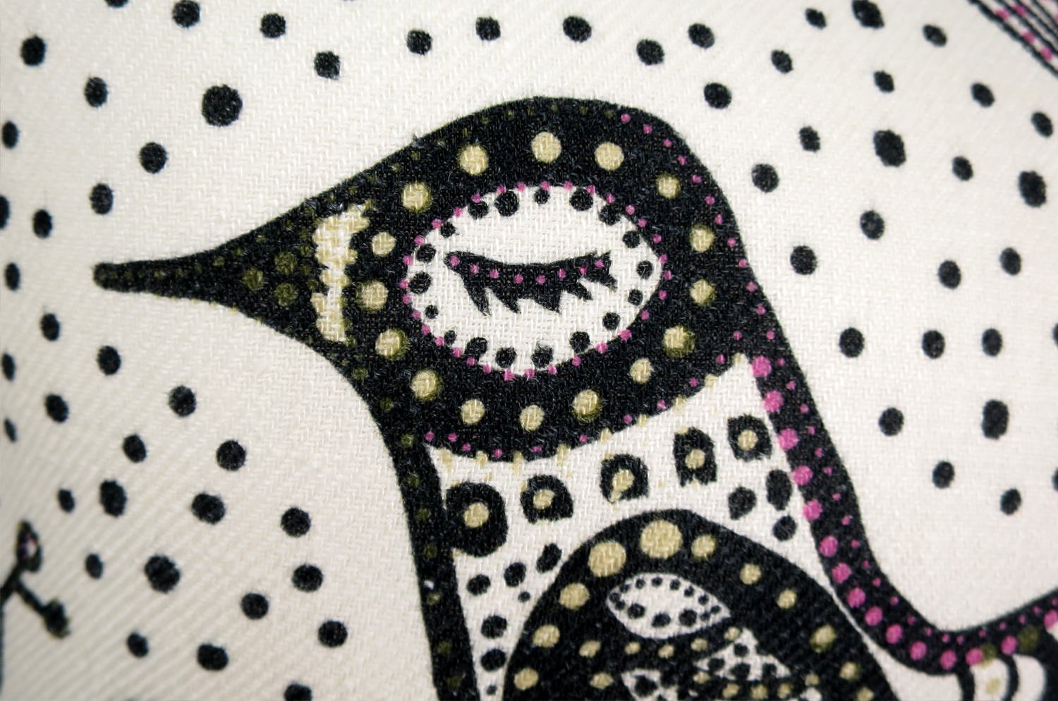 The Lintunen - リントゥネン ヘイニ・リータフフタデザイン リネンクッションカバー ホワイト 45×45cm - HOUSE OF JAPAN Shop