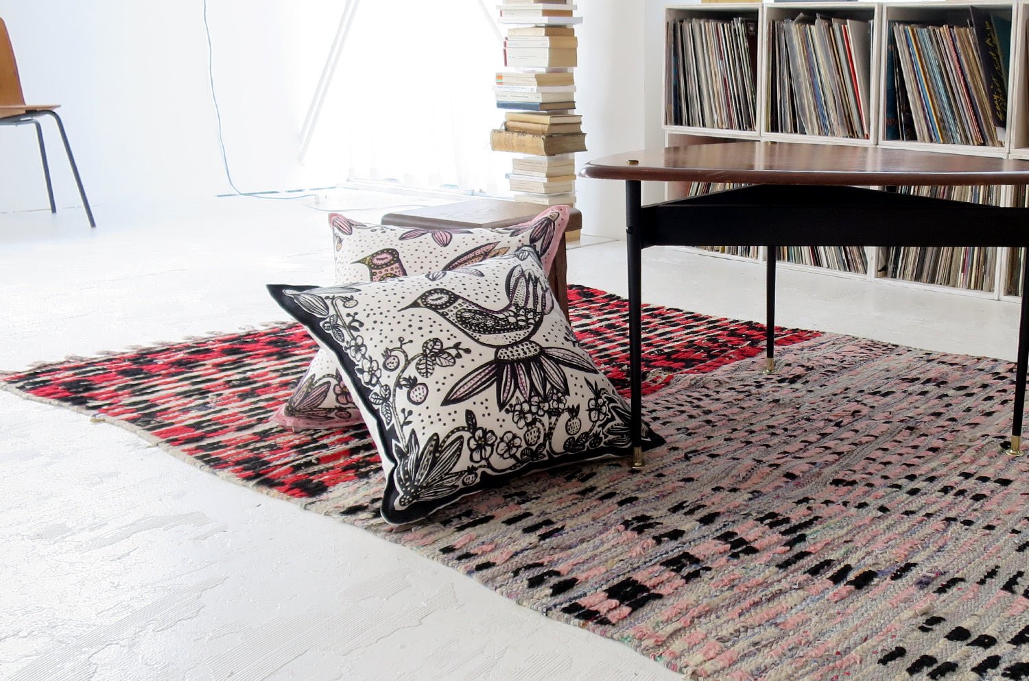 The Lintunen - リントゥネン ヘイニ・リータフフタデザイン リネンクッションカバー ホワイト 45×45cm - HOUSE OF JAPAN Shop