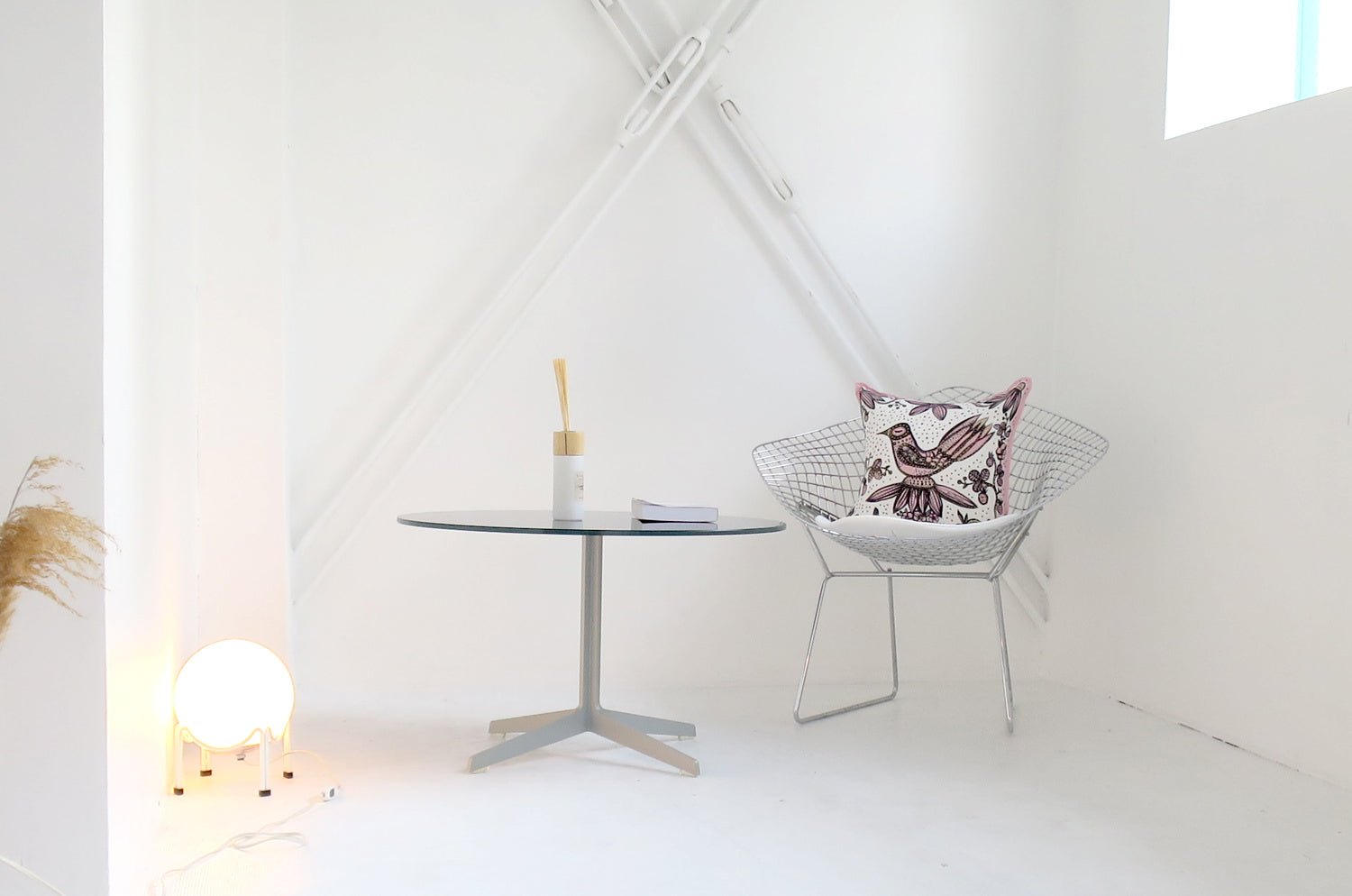 The Lintunen - リントゥネン ヘイニ・リータフフタデザイン リネンクッションカバー ピンク 45×45cm - HOUSE OF JAPAN Shop