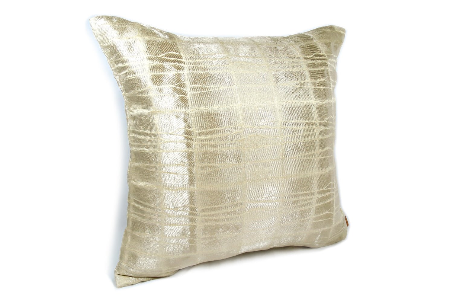 The LISBON AVORIO アルマーニカーザ リスボン ジャカードクッションカバー(シャンパーニュ) 45×45cm - HOUSE OF JAPAN Shop