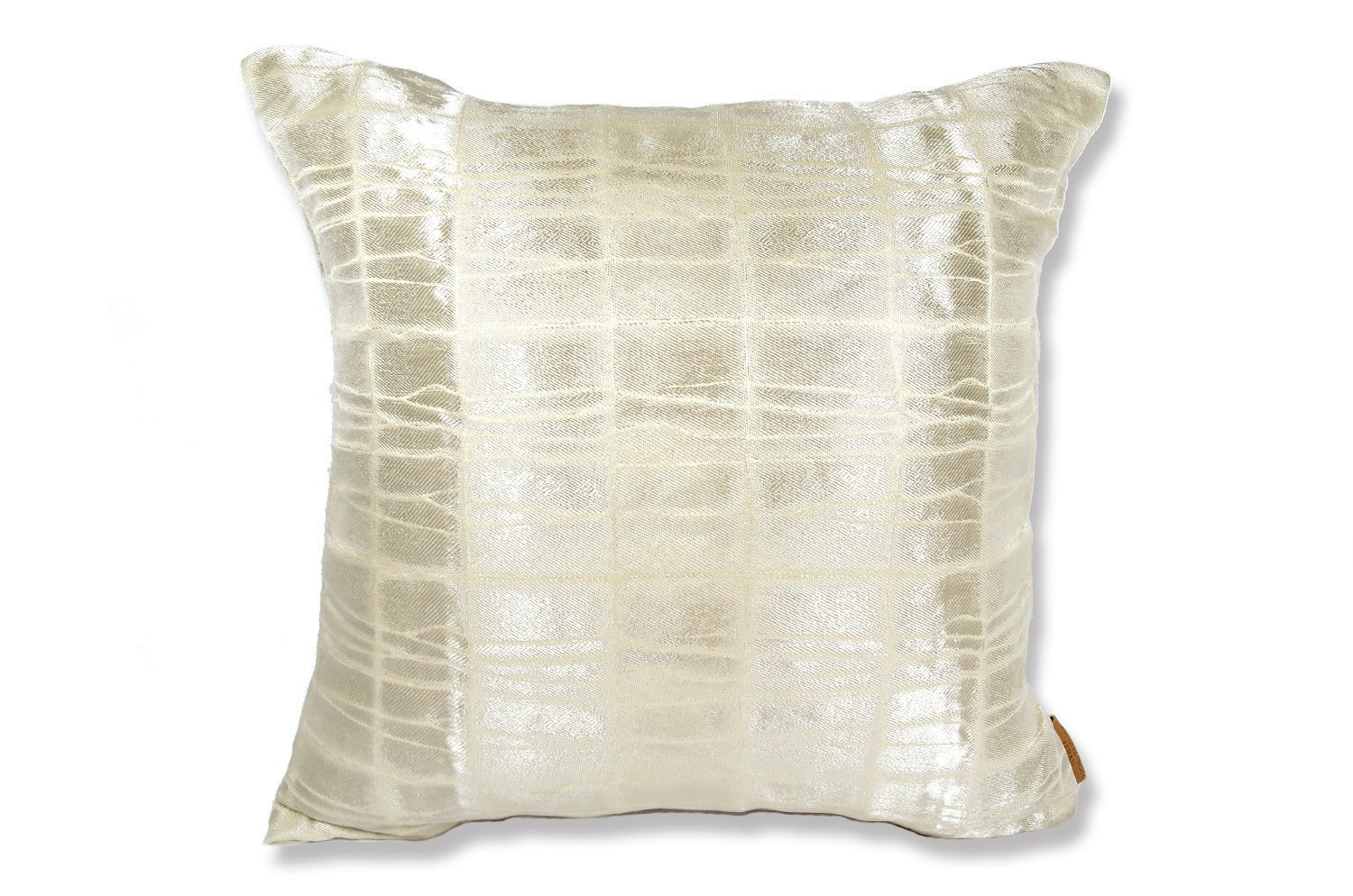 The LISBON AVORIO アルマーニカーザ リスボン ジャカードクッションカバー(シャンパーニュ) 45×45cm - HOUSE OF JAPAN Shop