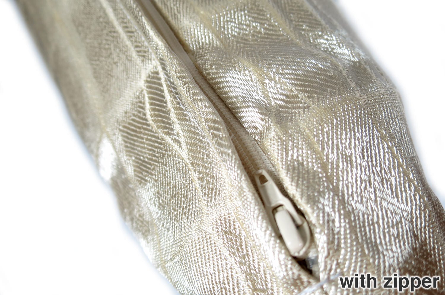 The LISBON AVORIO アルマーニカーザ リスボン ジャカードクッションカバー(シャンパーニュ) 45×45cm - HOUSE OF JAPAN Shop