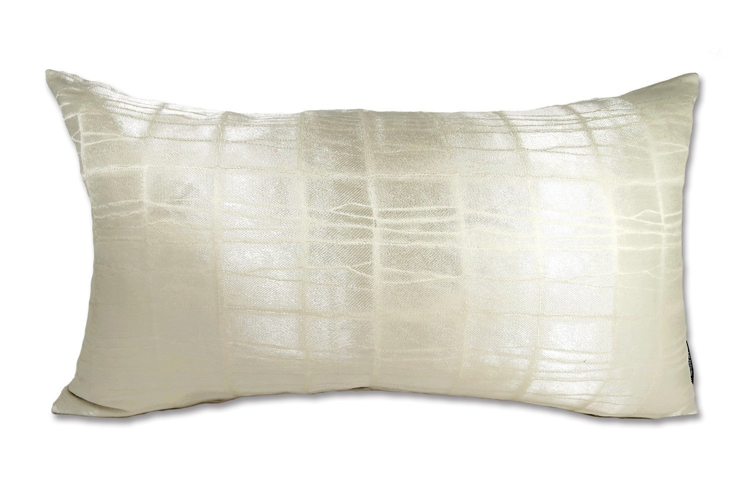 The LISBON AVORIO アルマーニカーザ リスボン 横長クッション(スノーホワイト) 60×35cm 中材付 - HOUSE OF JAPAN Shop