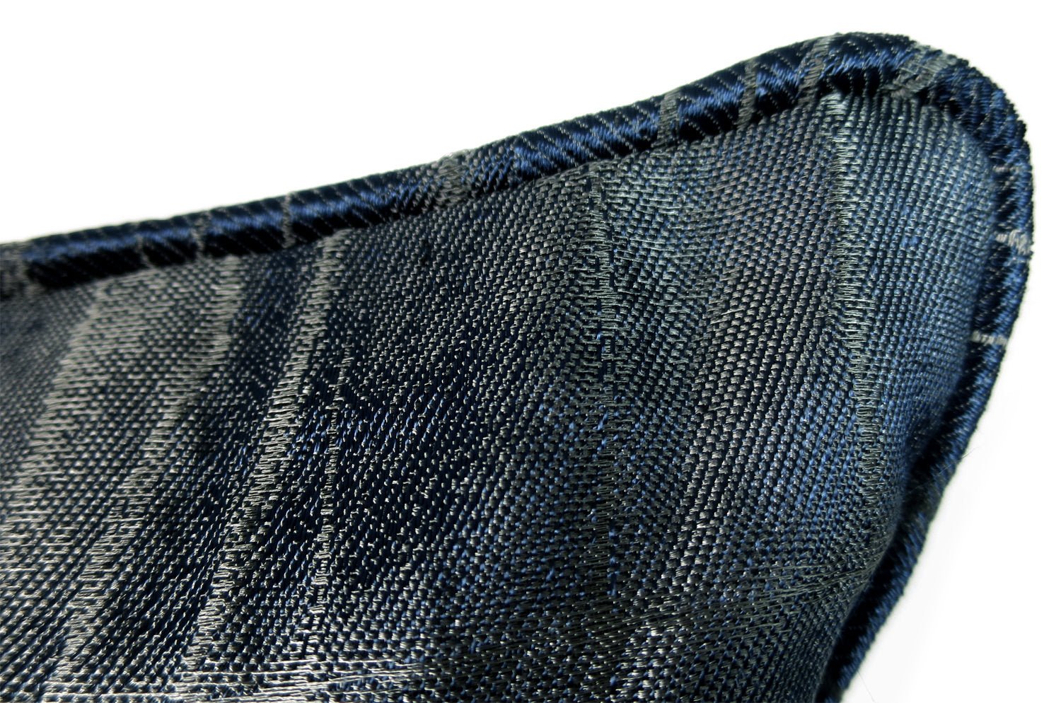 The LISBON GRIGIO/BLU アルマーニカーザ リスボン パイピング クッション (ナイトブルー) 45×30cm 中材付 - HOUSE OF JAPAN Shop