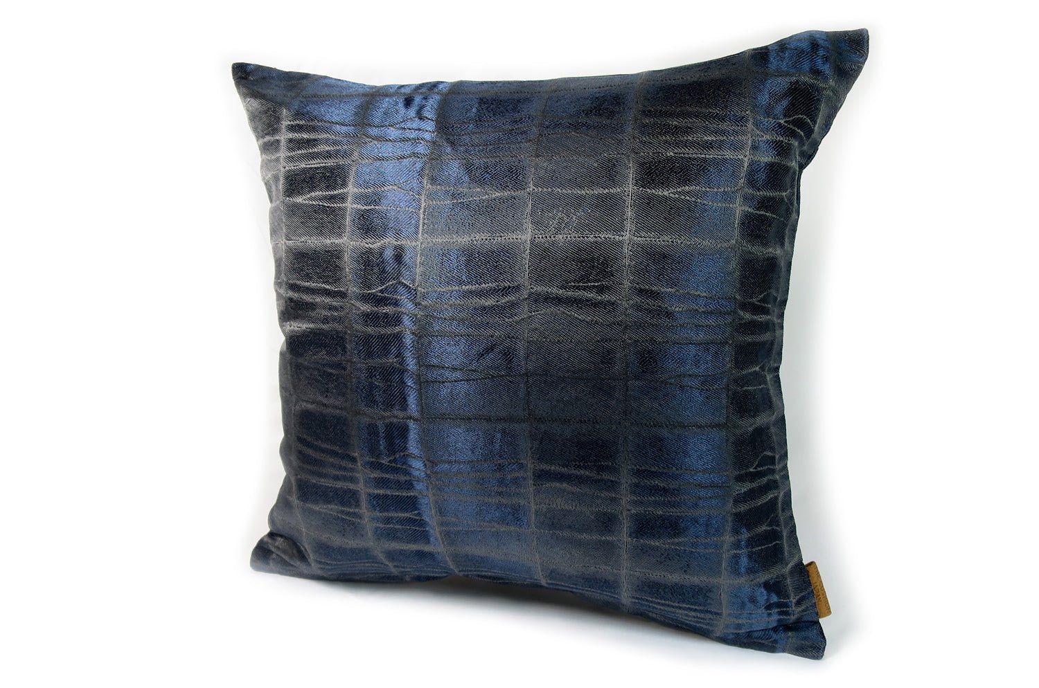 The LISBON GRIGIO/BLU アルマーニカーザ リスボン クッションカバー(ナイトブルー) 45×45cm - HOUSE OF JAPAN Shop