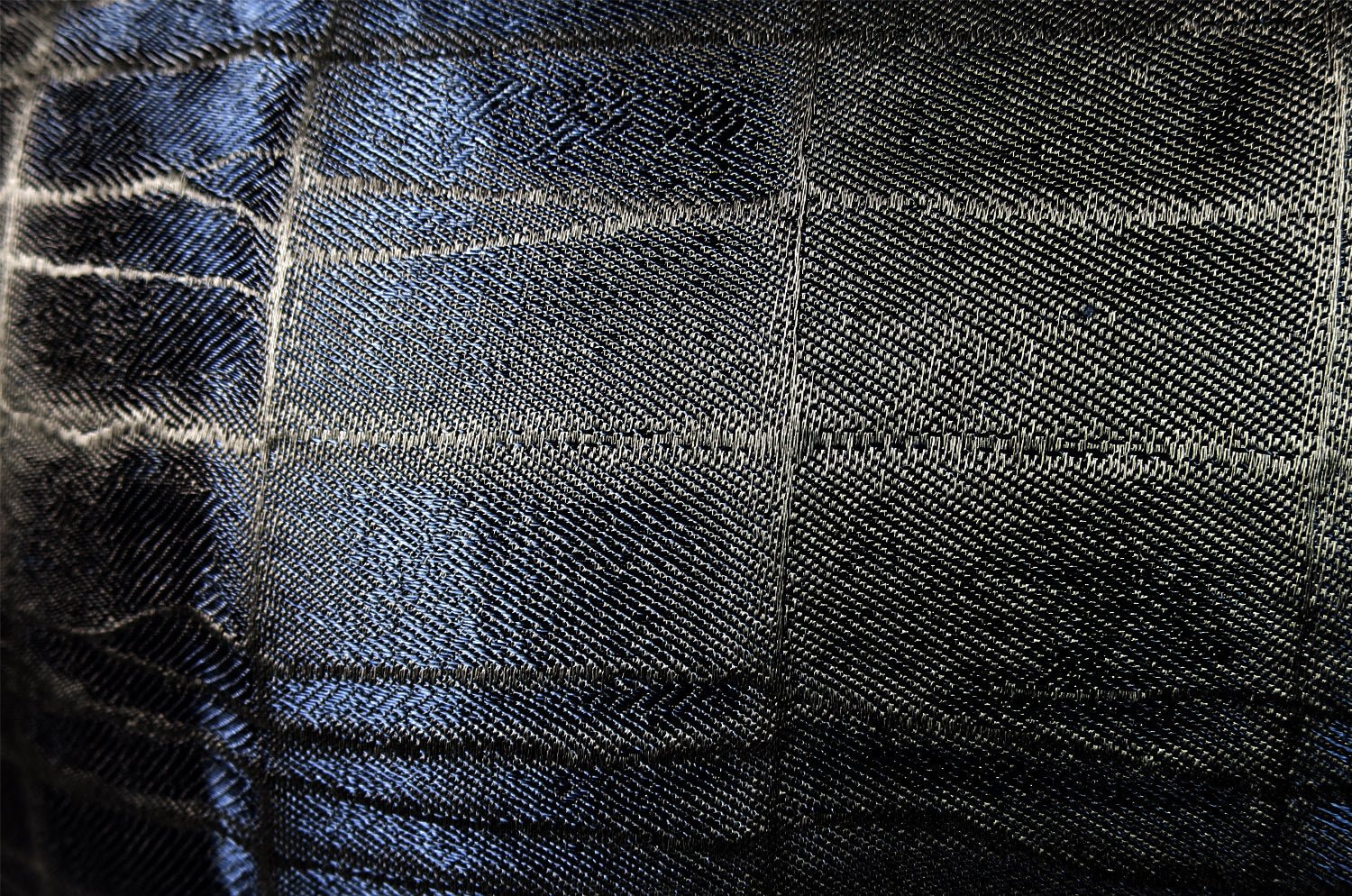 The LISBON GRIGIO/BLU アルマーニカーザ リスボン クッションカバー(ナイトブルー) 45×45cm - HOUSE OF JAPAN Shop