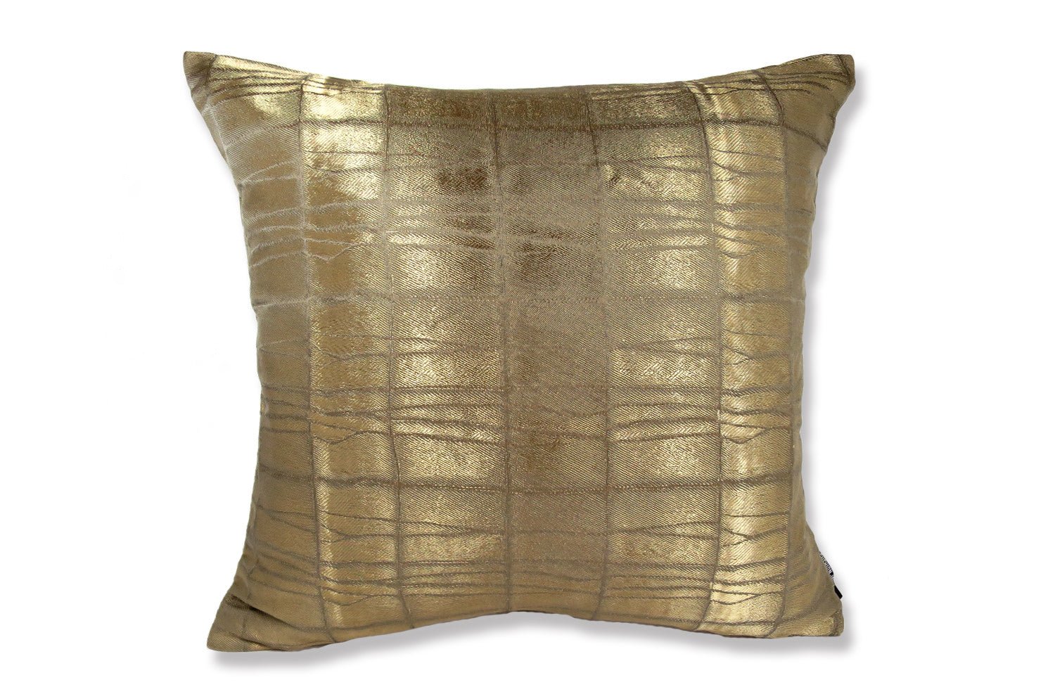 The LISBON ORO FUMÉ アルマーニカーザ リスボン ジャカードクッションカバー(スモークゴールド) 45×45cm - HOUSE OF JAPAN Shop