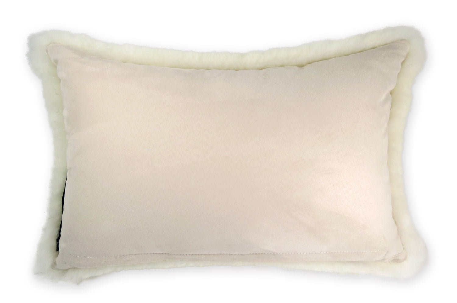 The LOVE ラブ ムートン クッション (ホワイト) 45×30cm 中材付 - HOUSE OF JAPAN Shop