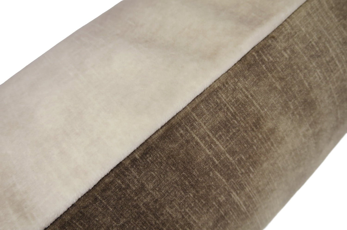The Lovely TwoTone ラブリーツートーン プリントベルベット クッション latte×almond 45×30cm 中材付 - HOUSE OF JAPAN Shop