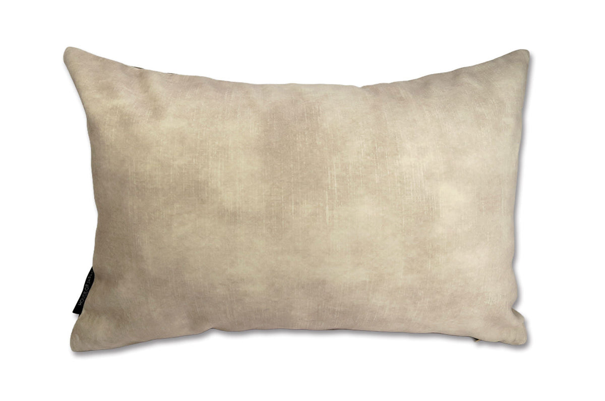 The Lovely TwoTone ラブリーツートーン プリントベルベット クッション latte×almond 45×30cm 中材付 - HOUSE OF JAPAN Shop