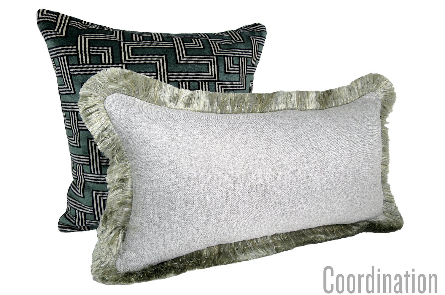 The Luxury fringe ラグジュアリーフリンジクッション 60(70)cm×33(43)cm 中材付 - HOUSE OF JAPAN Shop