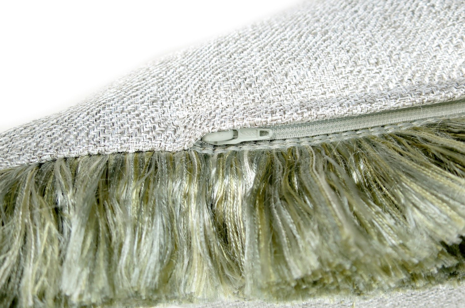 The Luxury fringe ラグジュアリーフリンジクッション 60(70)cm×33(43)cm 中材付 - HOUSE OF JAPAN Shop