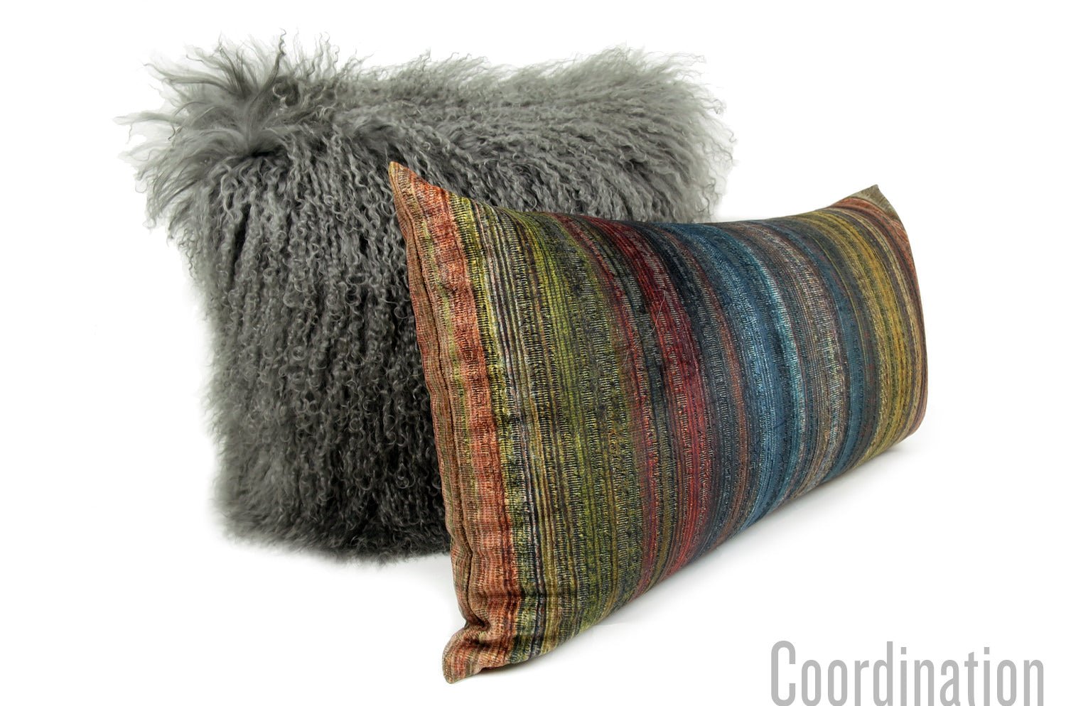 The Luxury Tibet Lamb 全面チベットラムクッションカバー (ドゥリズルグレー) 40×40cm - HOUSE OF JAPAN Shop