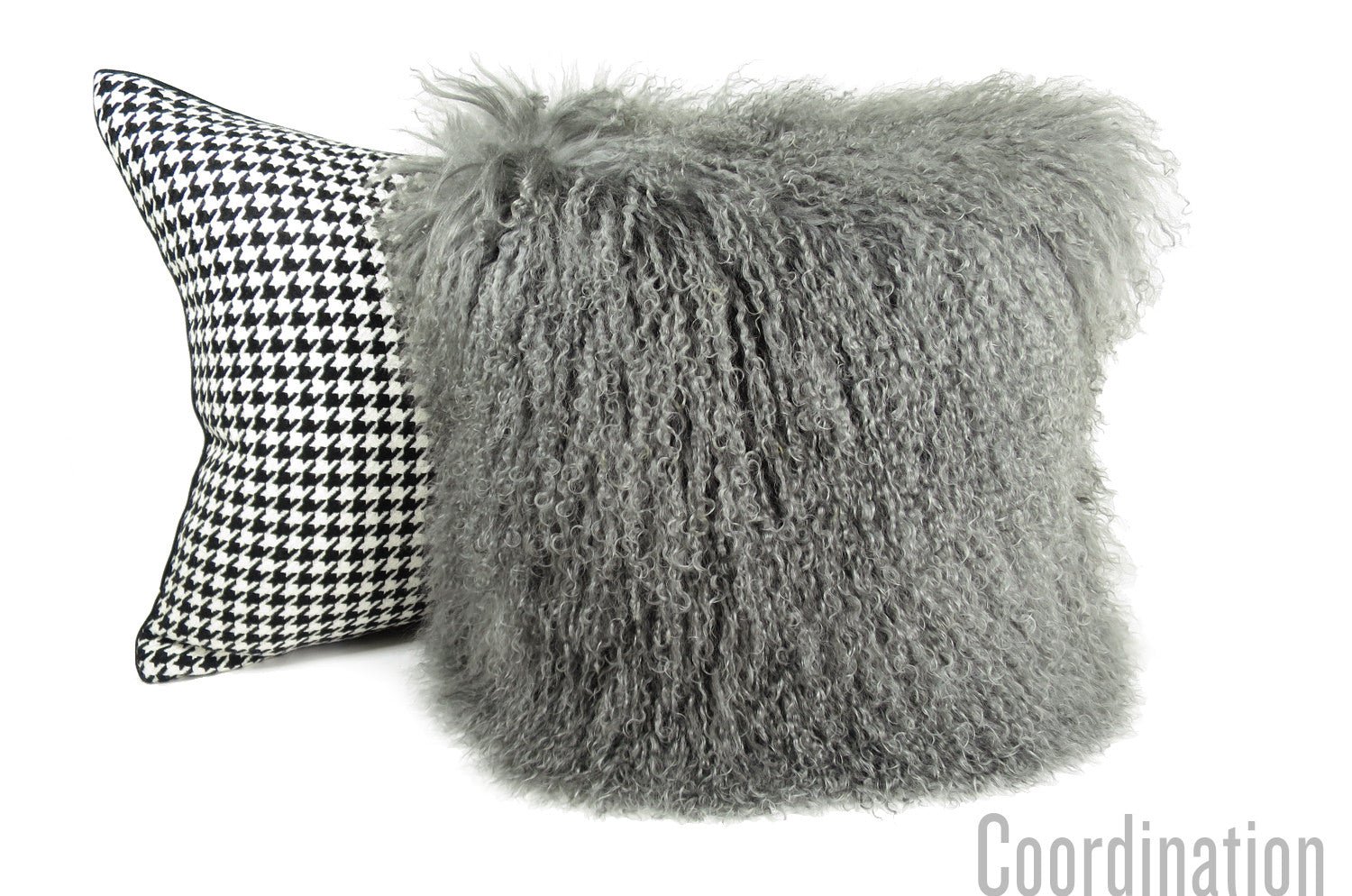 The Luxury Tibet Lamb 全面チベットラムクッションカバー (ドゥリズルグレー) 40×40cm - HOUSE OF JAPAN Shop