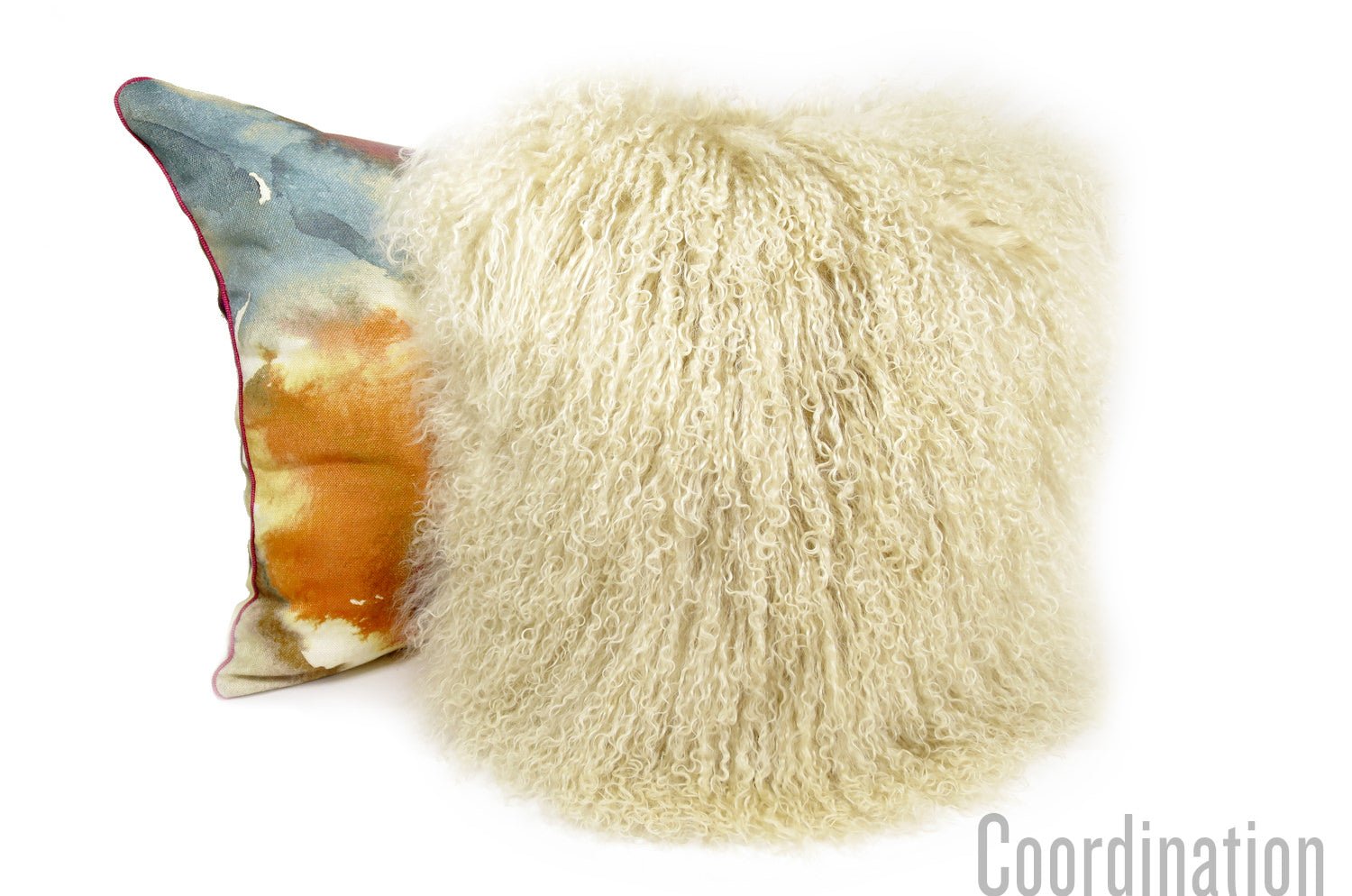 The Luxury Tibet Lamb 全面チベットラムクッションカバー (ラテ) 40×40cm - HOUSE OF JAPAN Shop