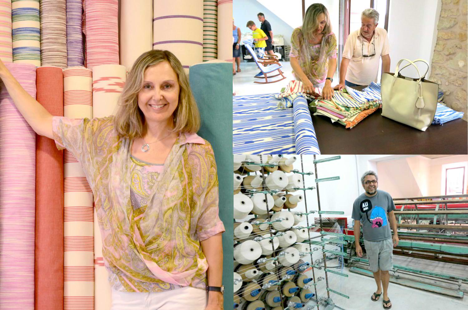 The Majorca シェブロンストライプコットンフリンジクッション レッド 50×30cm 中材付 - HOUSE OF JAPAN Shop