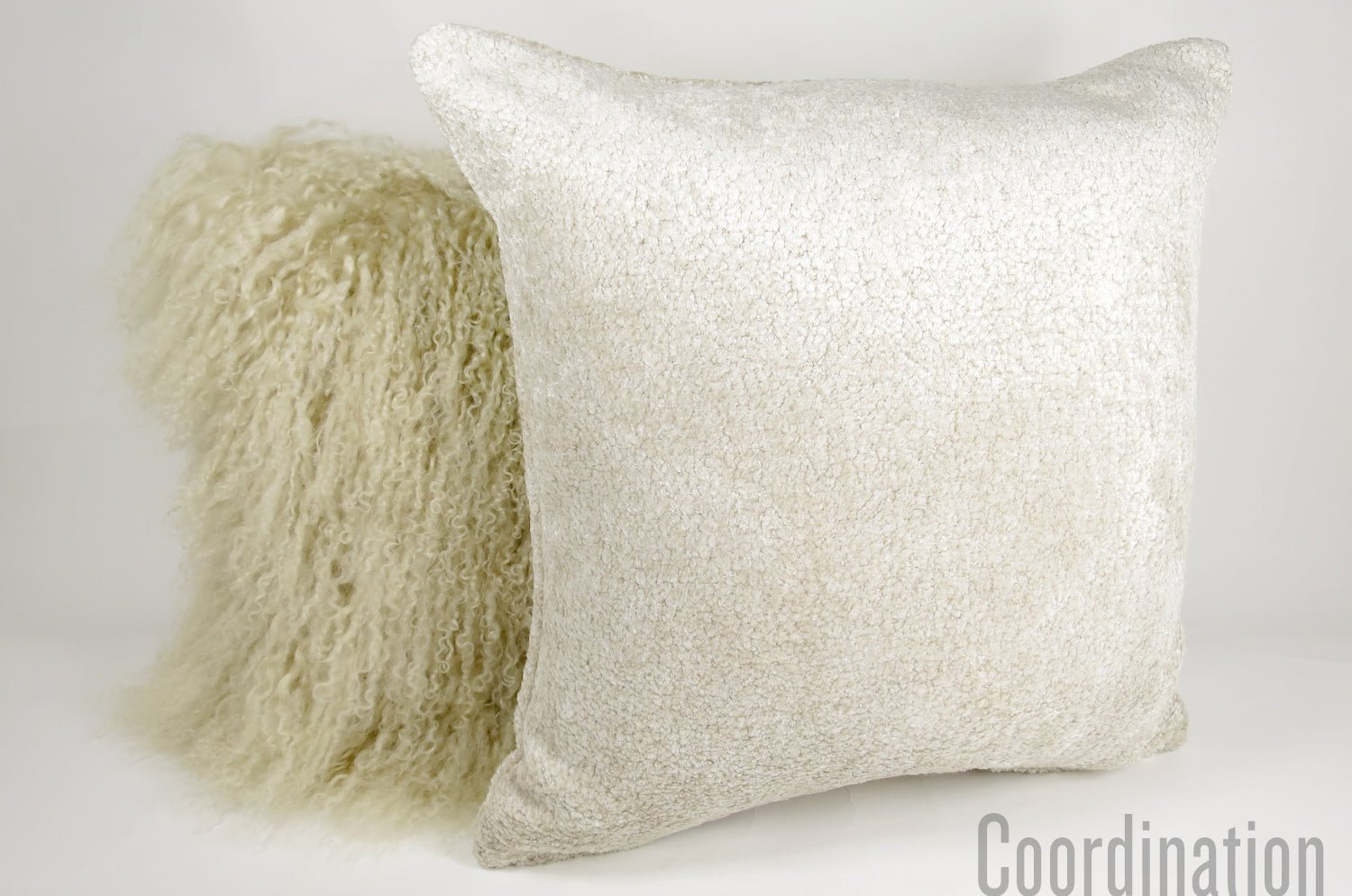 The Melange Velvet メレンゲベルベットクッションカバーchampagne 45×45cm - HOUSE OF JAPAN Shop