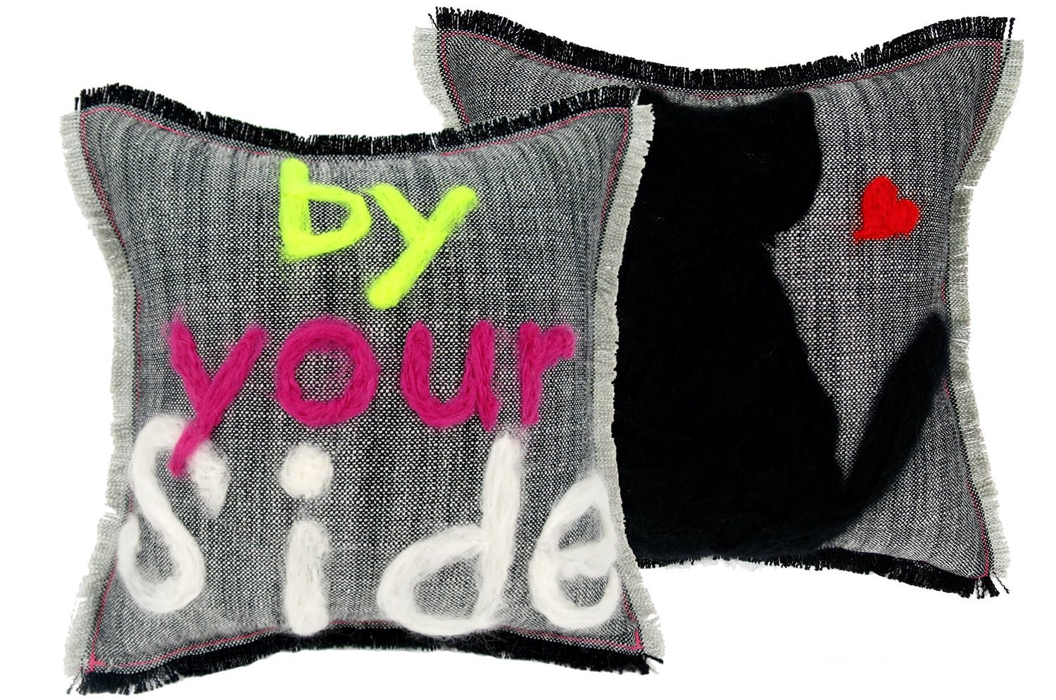 The Message - by your Side ハンドメイドメッセージクッション 35×35cm 中材付 - HOUSE OF JAPAN Shop