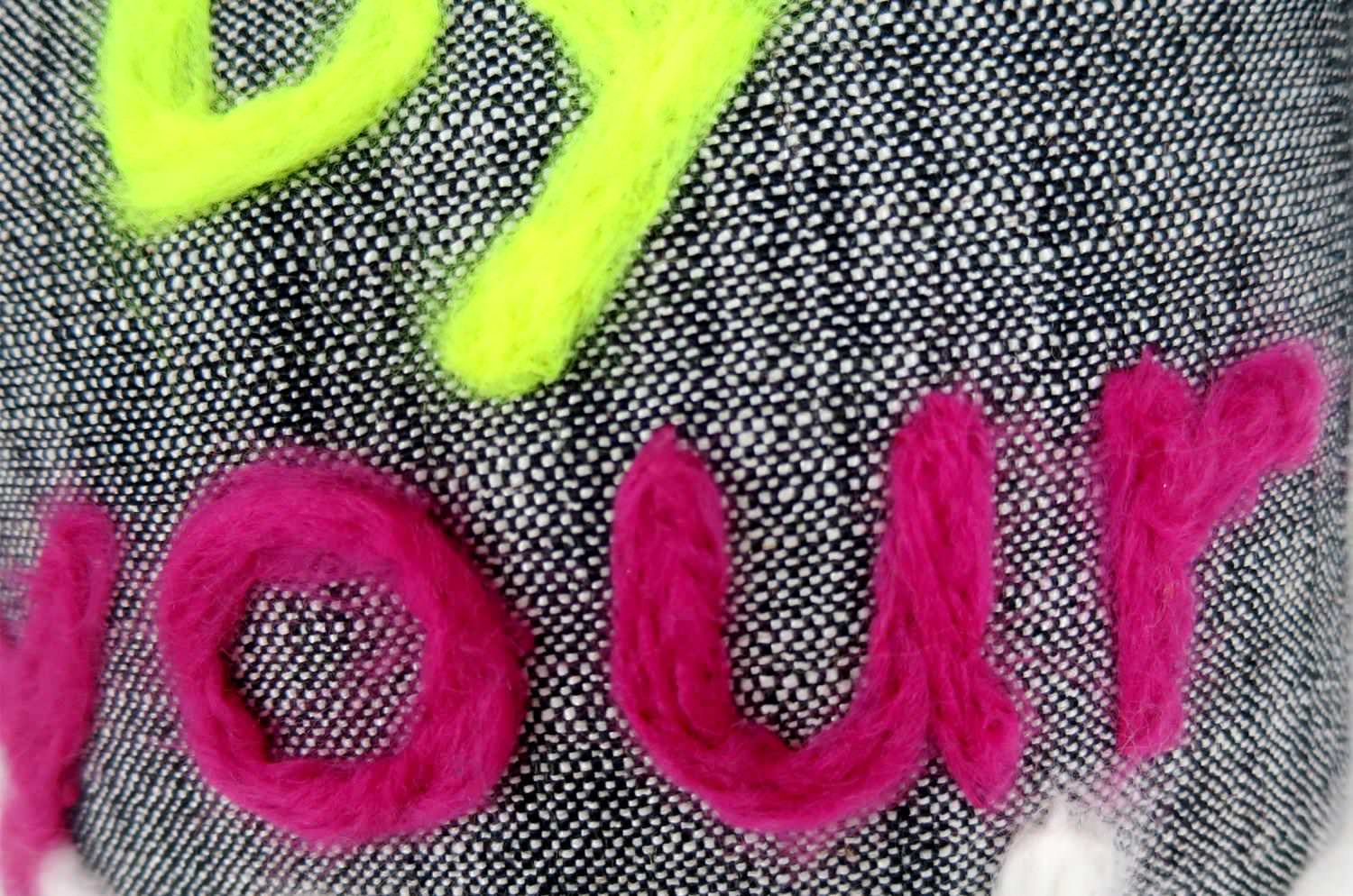 The Message - by your Side ハンドメイドメッセージクッション 35×35cm 中材付 - HOUSE OF JAPAN Shop