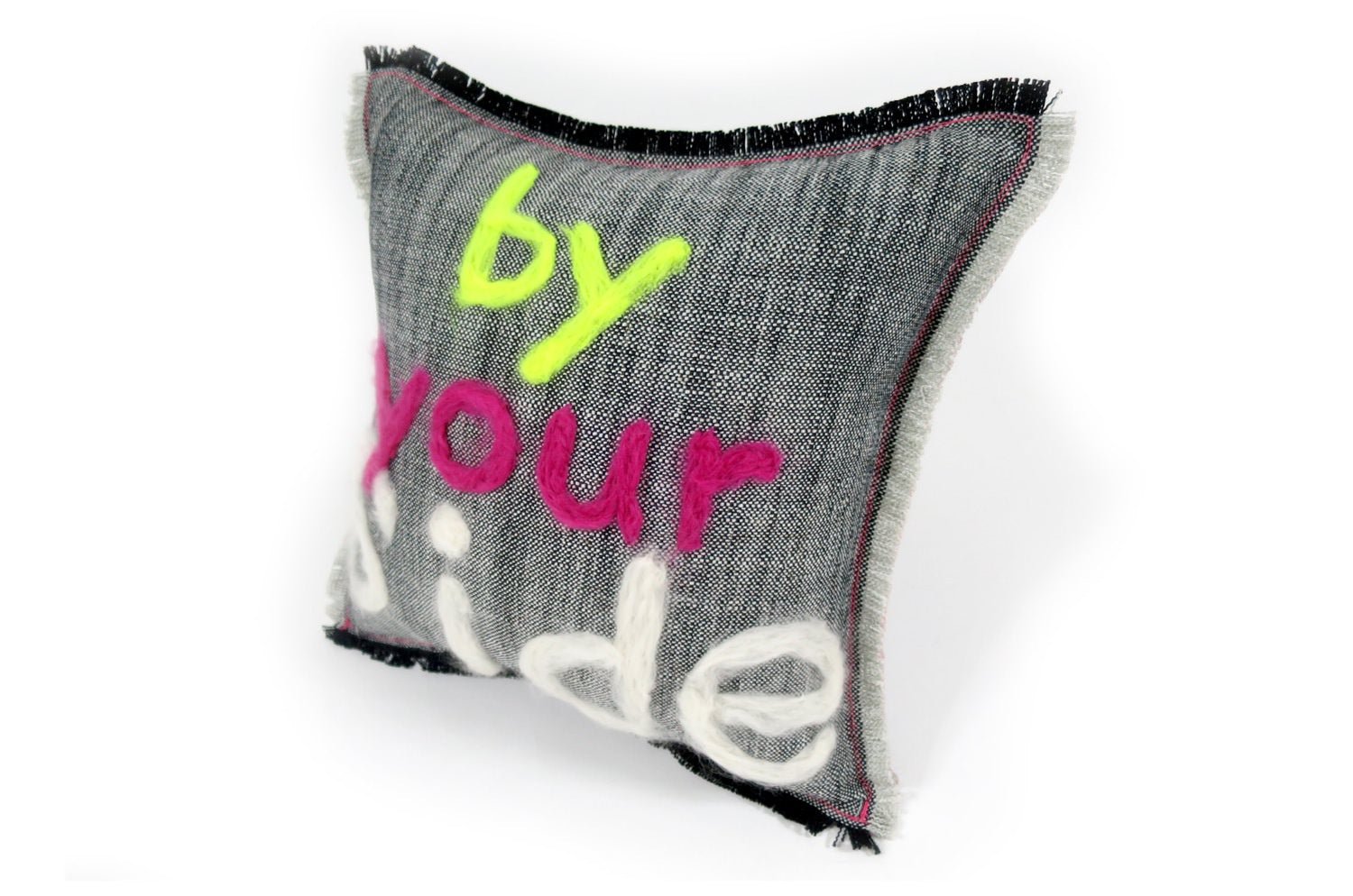 The Message - by your Side ハンドメイドメッセージクッション 35×35cm 中材付 - HOUSE OF JAPAN Shop