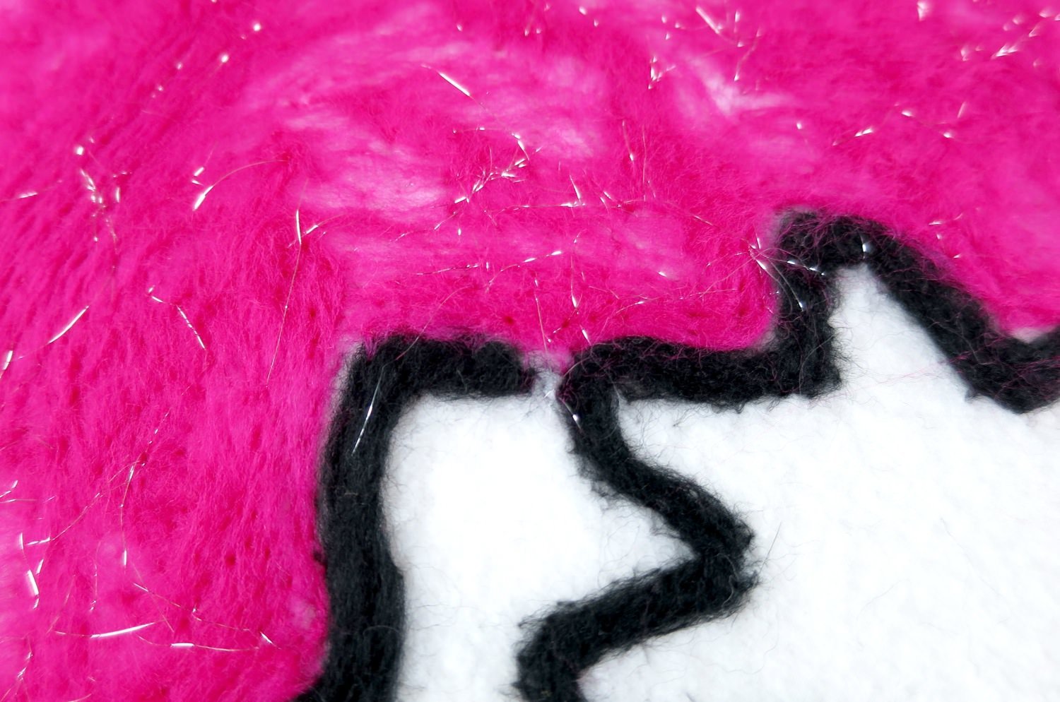 The Message - HUG ハンドメイドメッセージフリースクッション 45×45cm 中材付 - HOUSE OF JAPAN Shop