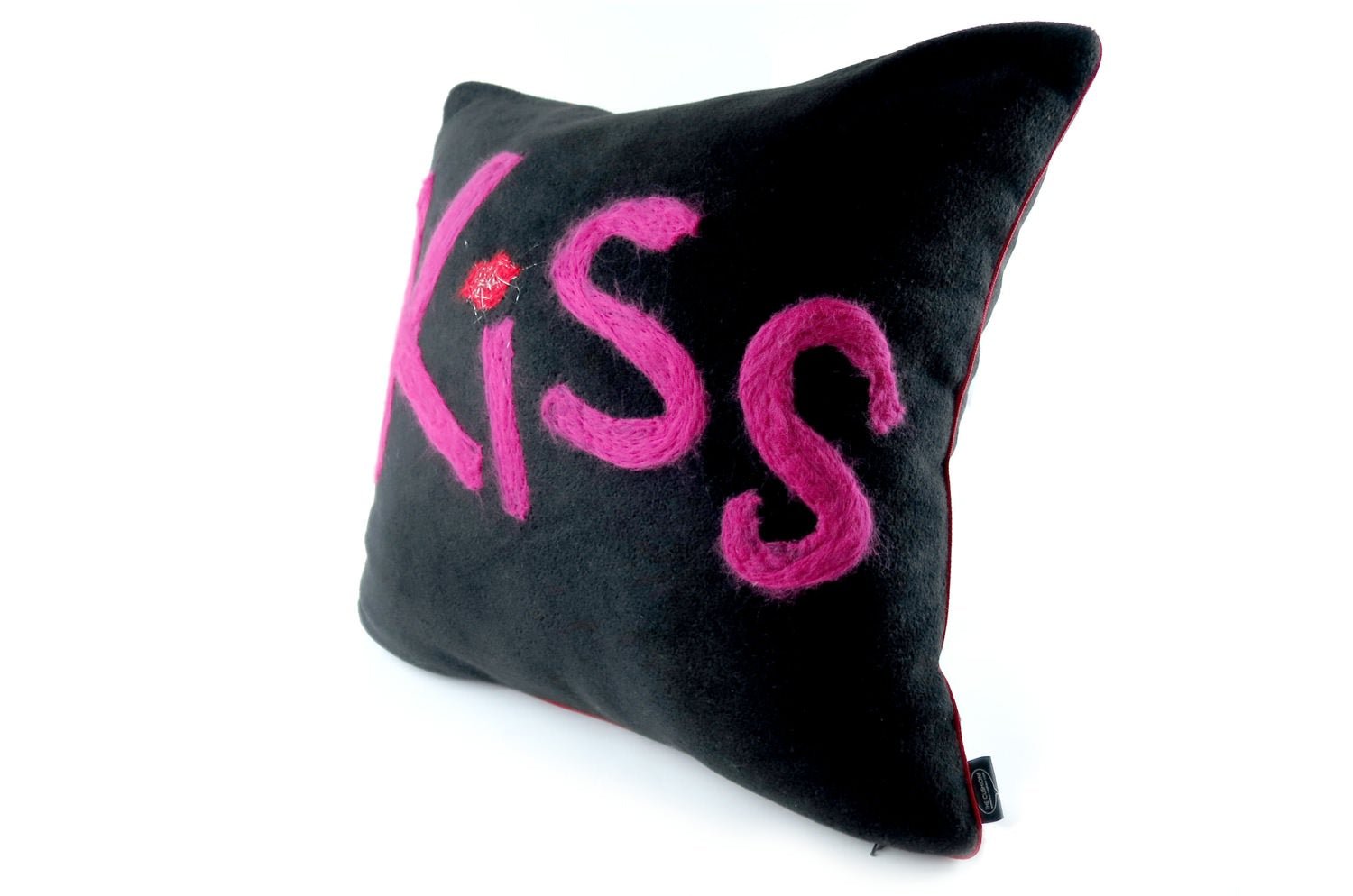 The Message - Kiss ハンドメイドメッセージフリースクッション 45×45cm 中材付 - HOUSE OF JAPAN Shop