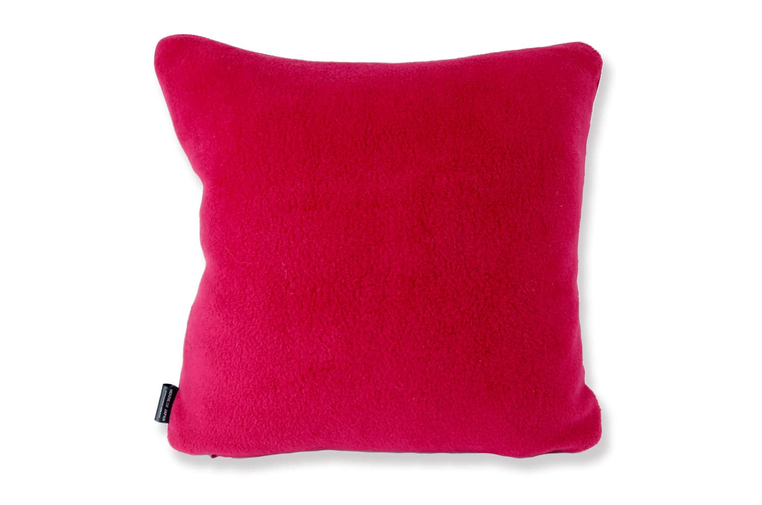 The Message - Smiley ハンドメイドメッセージレッドフリースクッション 35×35cm 中材付 - HOUSE OF JAPAN Shop