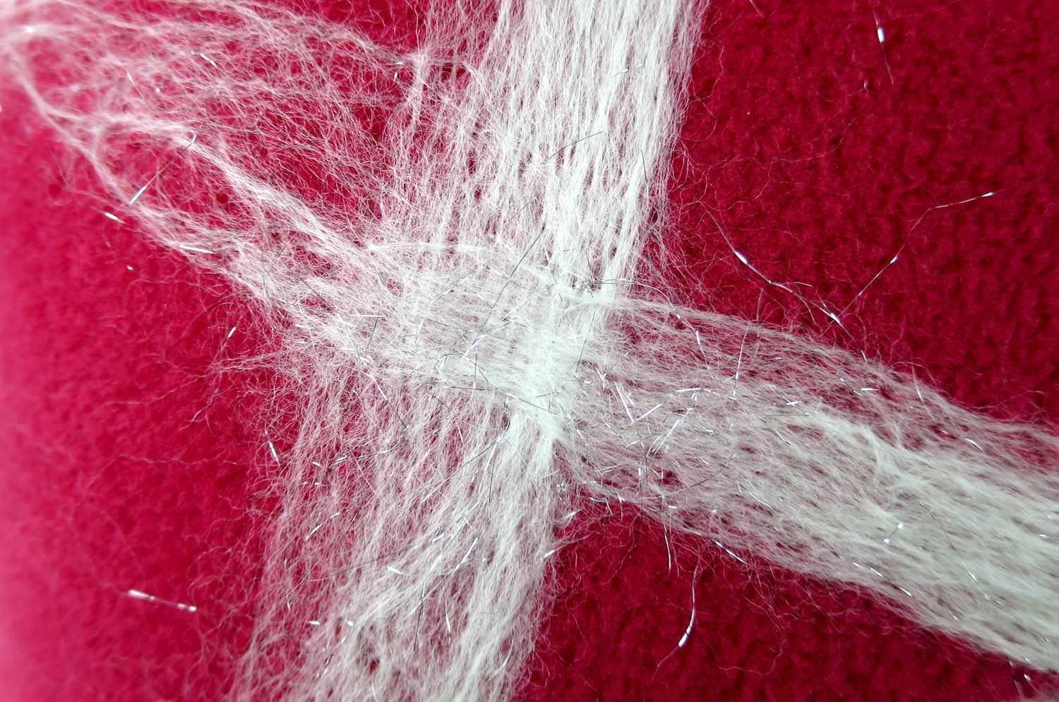 The Message - Star ハンドメイドメッセージレッドフリースクッション 35×35cm 中材付 - HOUSE OF JAPAN Shop