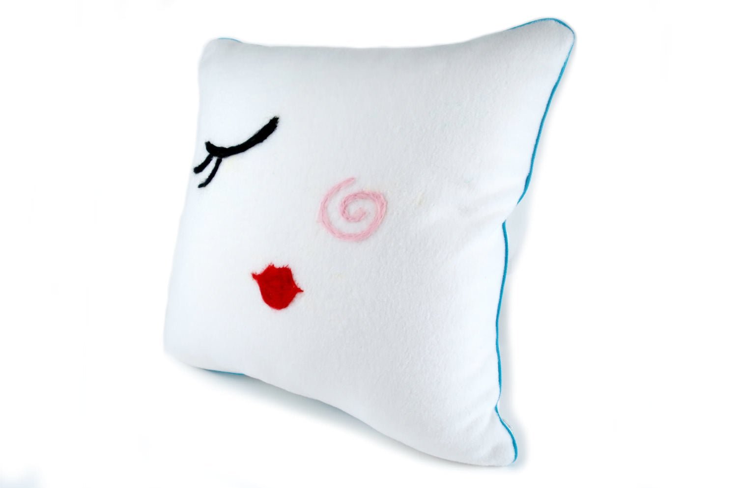 The Message - WINK ハンドメイドメッセージフリースクッション 45×45cm 中材付 - HOUSE OF JAPAN Shop