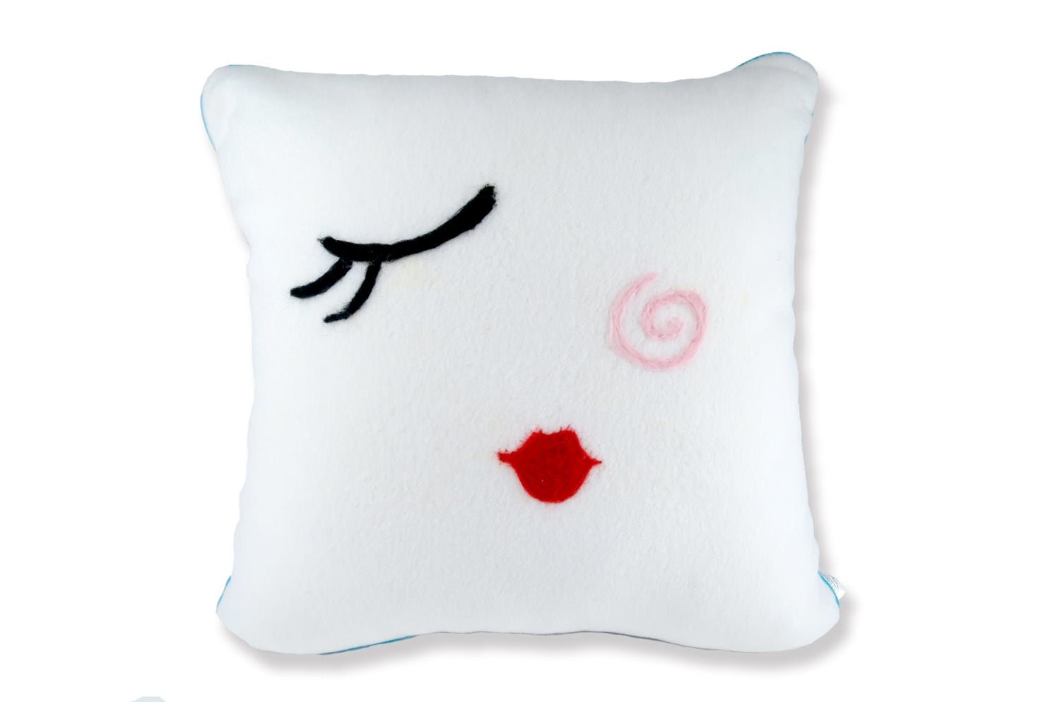 The Message - WINK ハンドメイドメッセージフリースクッション 45×45cm 中材付 - HOUSE OF JAPAN Shop