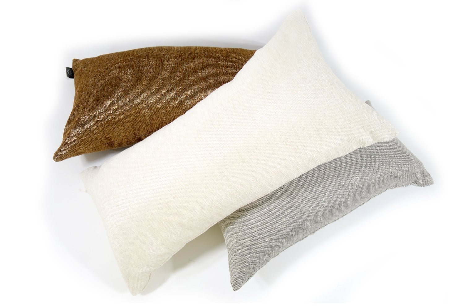 The Meta ラメ織り込み 横長クッション ブラウン 50×25cm 中材付 - HOUSE OF JAPAN Shop