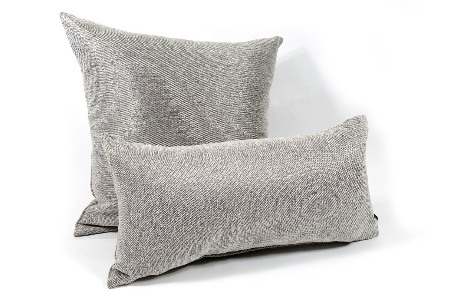 The Meta ラメ織り込み 横長クッション シルバーグレー 50×25cm 中材付 - HOUSE OF JAPAN Shop