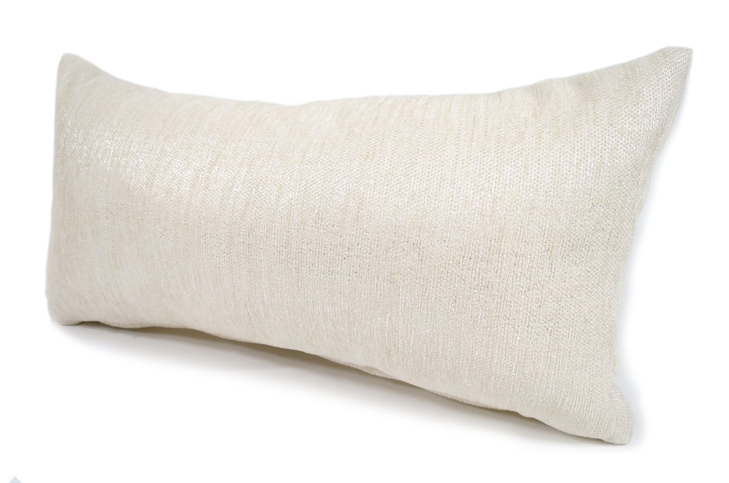 The Meta ラメ織り込み 横長クッション パールホワイト 50×25cm 中材付 - HOUSE OF JAPAN Shop