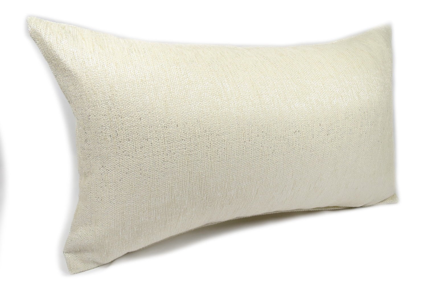 The Meta 光沢シュニール無地クッション パールホワイト 50×30cm 中材付 - HOUSE OF JAPAN Shop