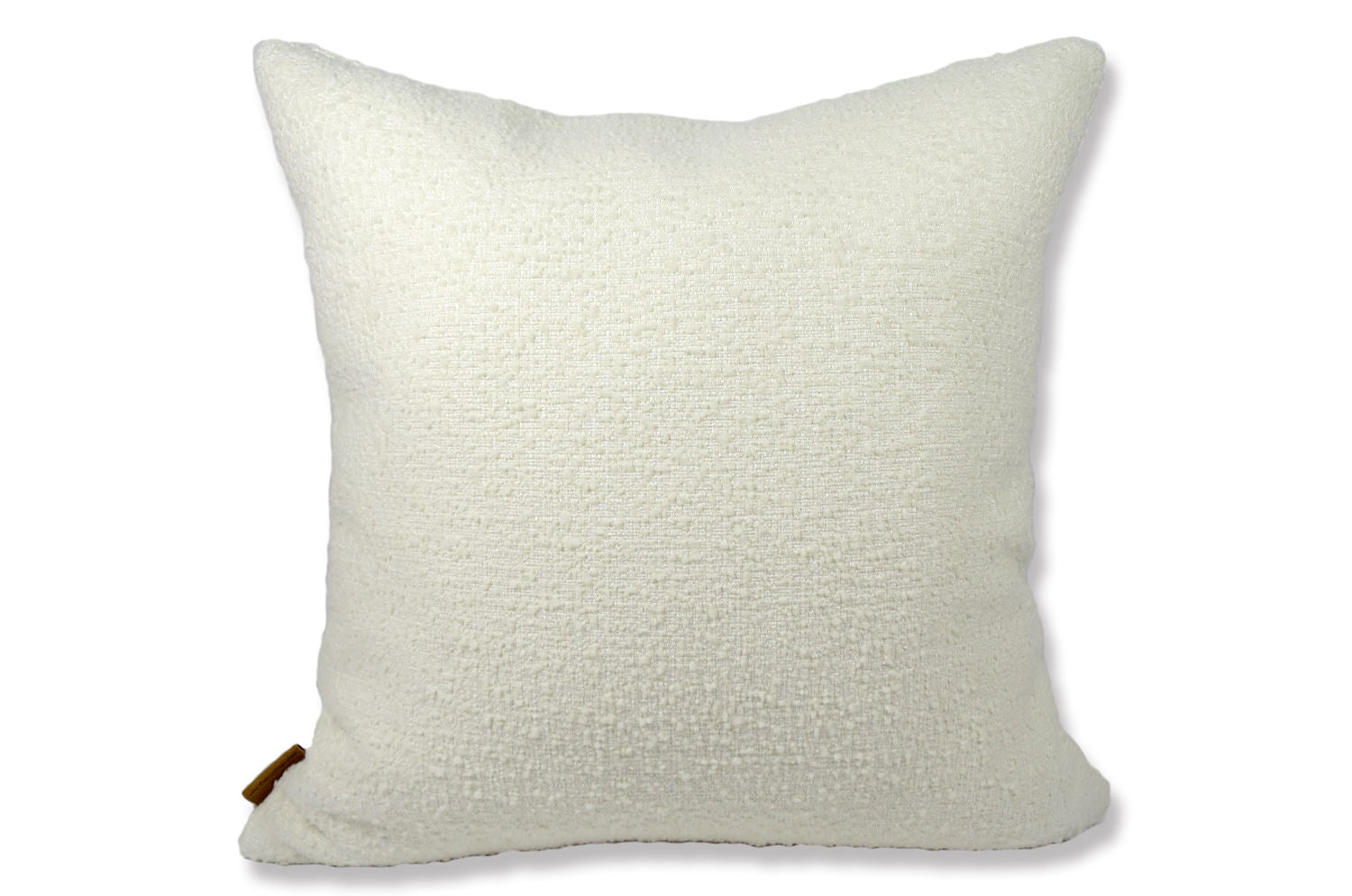 The METAPFORES by France メタフォール ブークレ センターフリンジ クッションカバー ホワイト 50×50cm - HOUSE OF JAPAN Shop