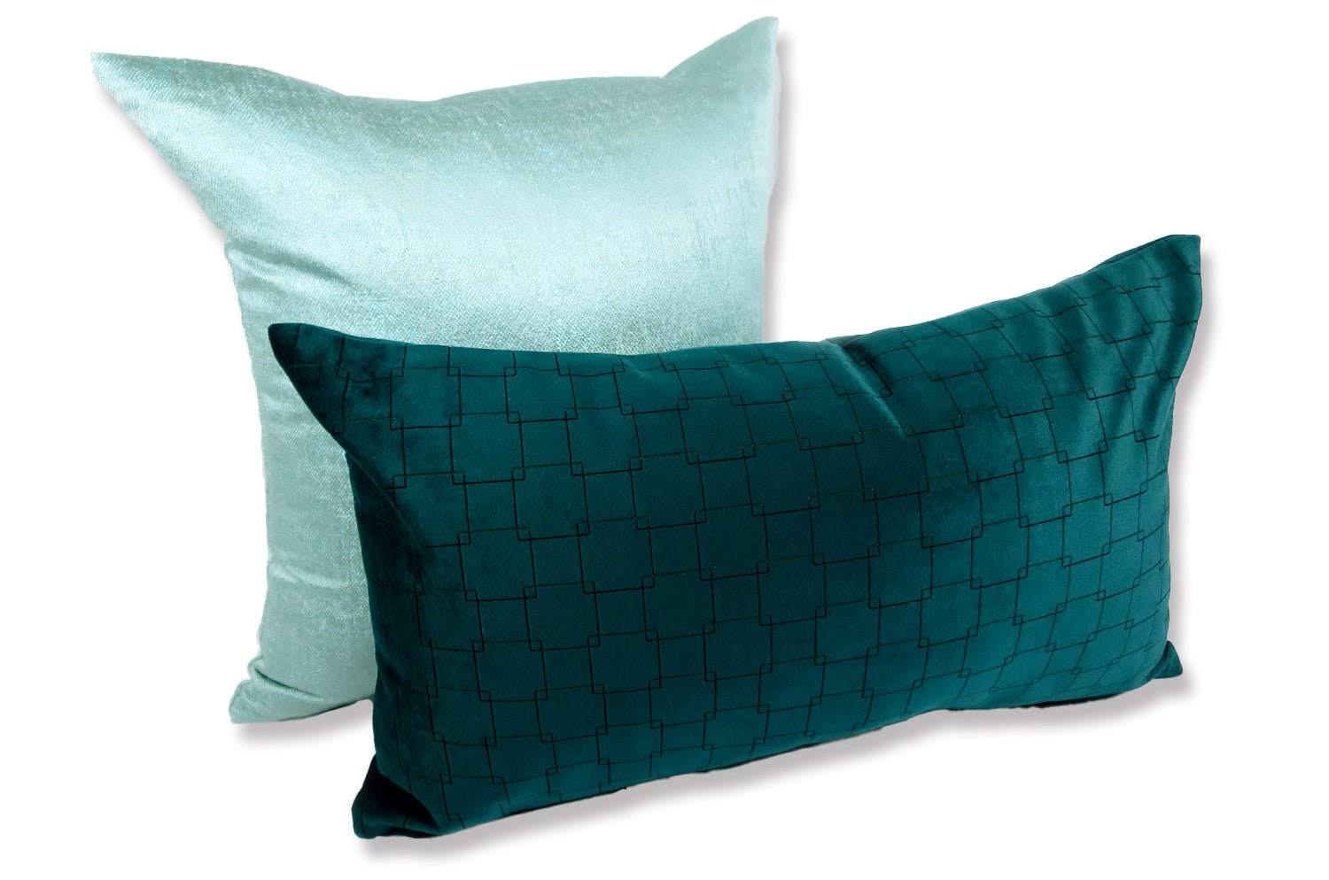 The Midnight Sea スペイン製起毛スエード調クッション ミッドナイトシー 50×30cm 中材付 - HOUSE OF JAPAN Shop