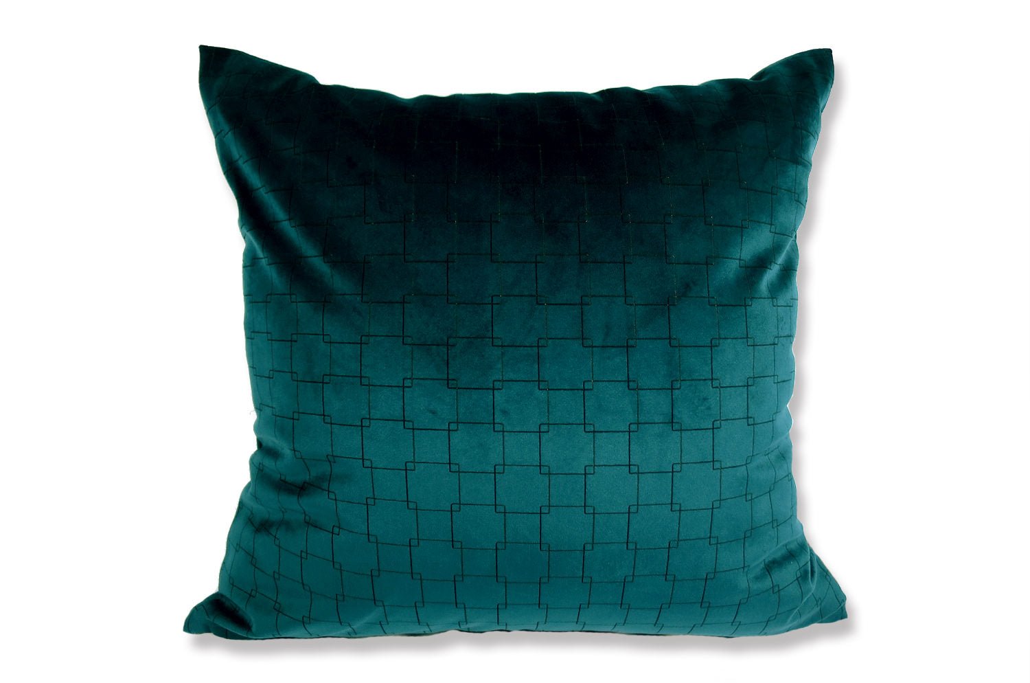 The Midnight Sea スペイン製 幾何学柄 起毛スエード調 クッションカバー ミッドナイトシー 50×50cm - HOUSE OF JAPAN Shop