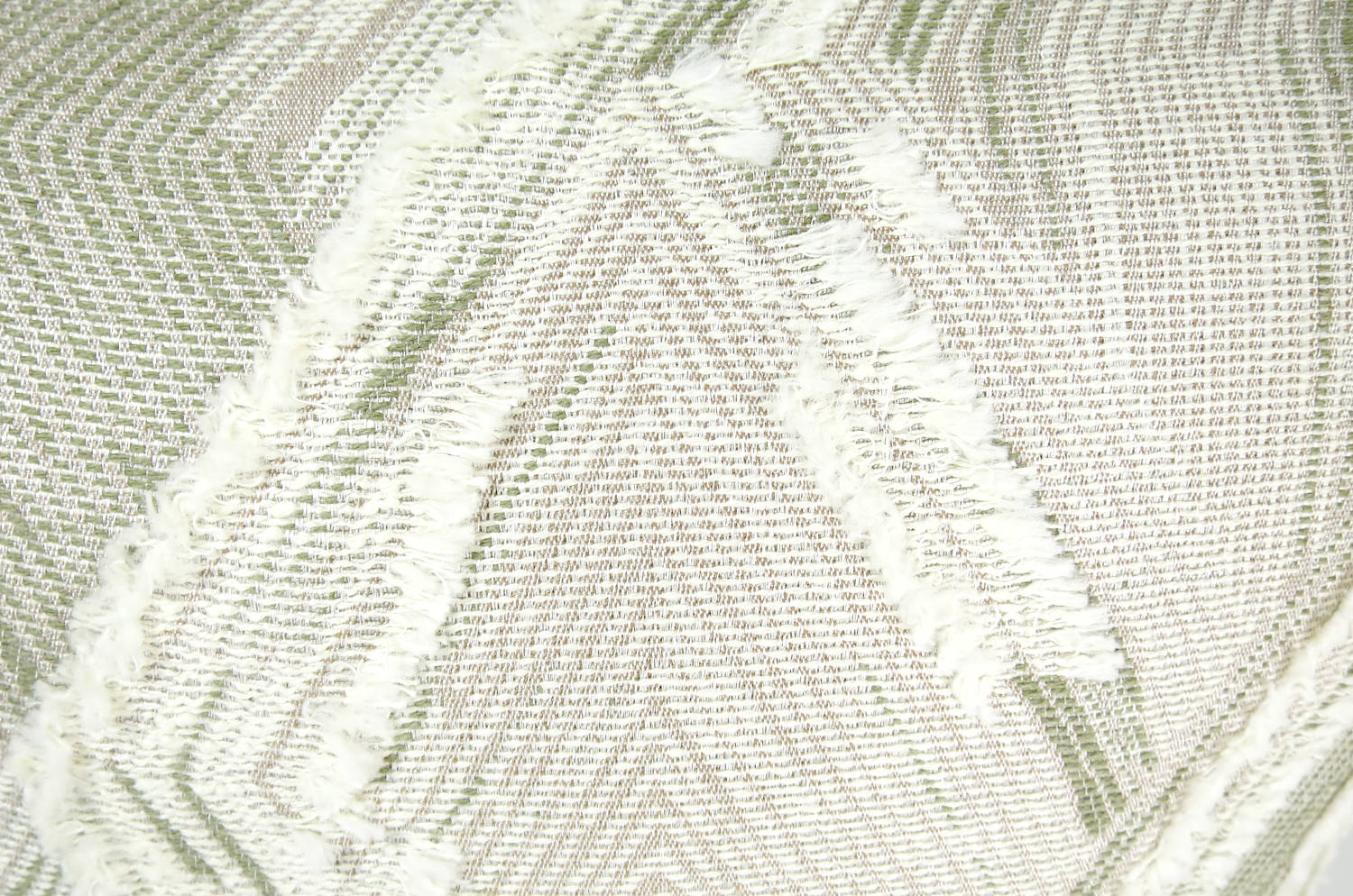 The MISIA リビエラ ドゥ ルヴァン ジャカード クッション(アイボリー) 45×30cm 中材付 - HOUSE OF JAPAN Shop