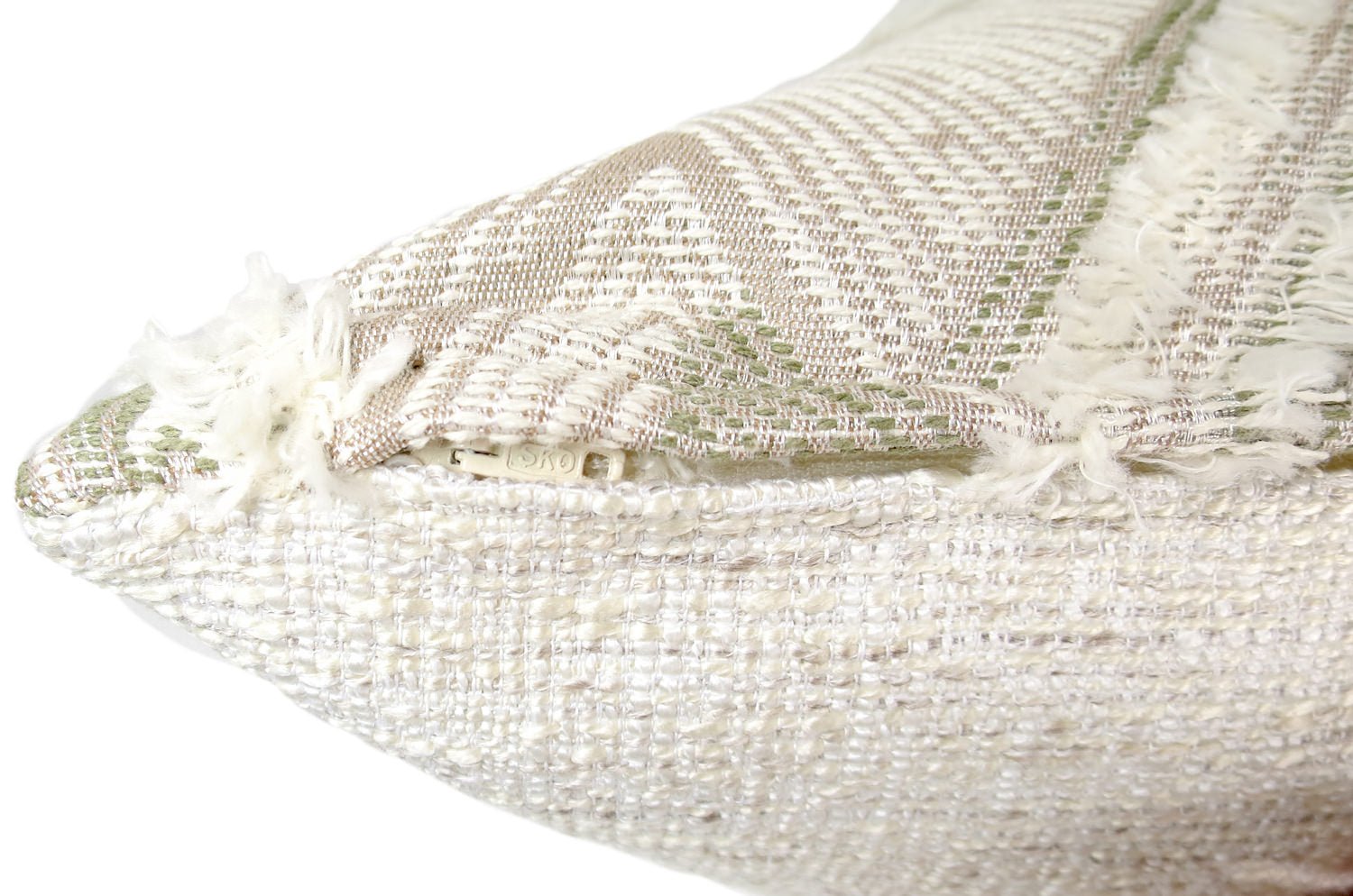 The MISIA リビエラ ドゥ ルヴァン ジャカード クッション(アイボリー) 45×30cm 中材付 - HOUSE OF JAPAN Shop