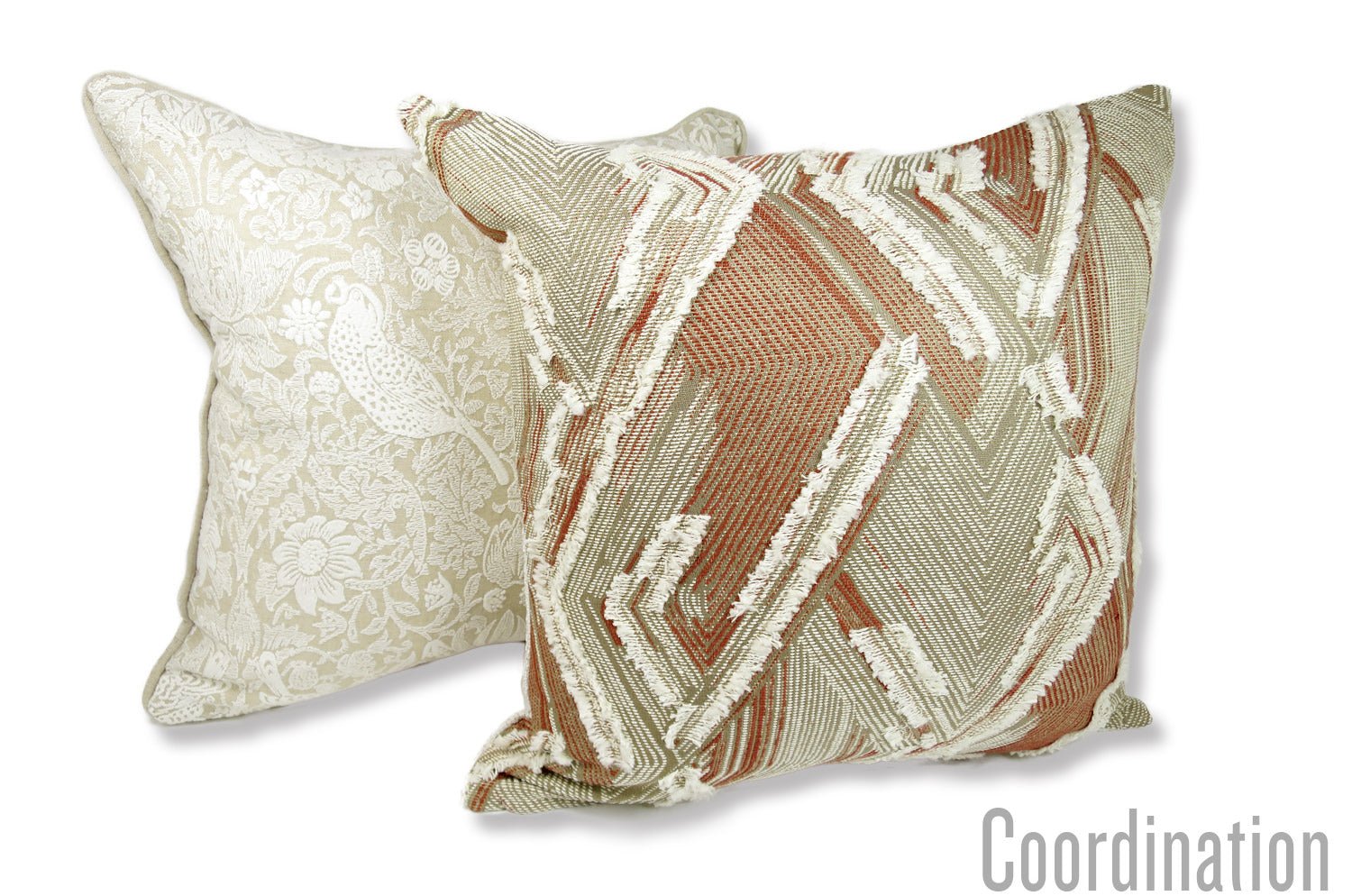 The MISIA リビエラ ドゥ ルヴァン ジャカード クッションカバー (アラベスク) 45×45cm - HOUSE OF JAPAN Shop