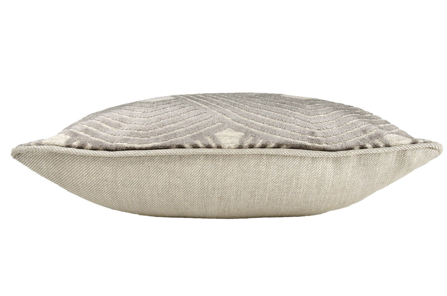 The Modern art mahori Velvet モダンアートマオリ ジャカードベルベット クッション (シルバーグレー) 45×33cm 中材付 - HOUSE OF JAPAN Shop